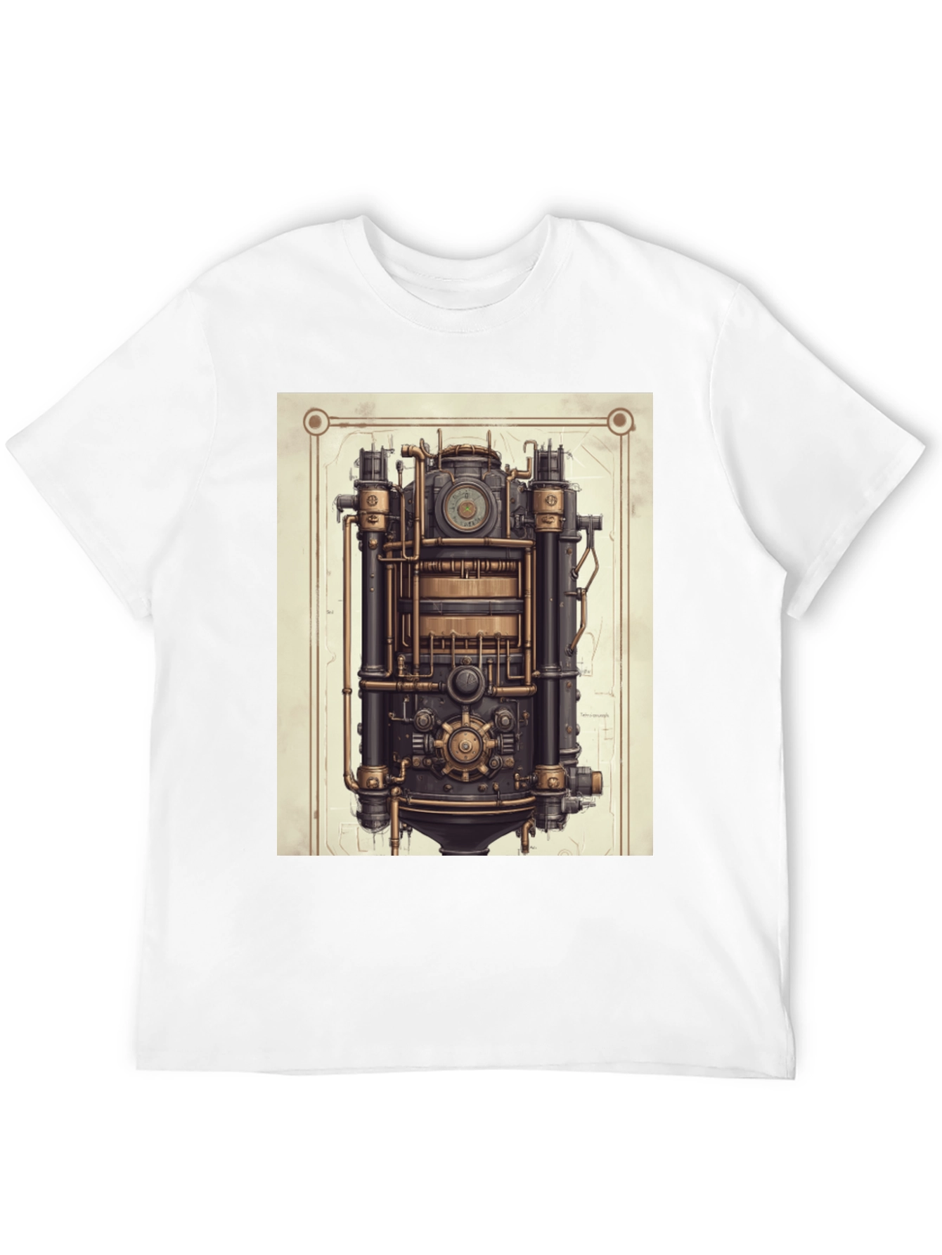 Steampunk Engine Graphic T-Shirt