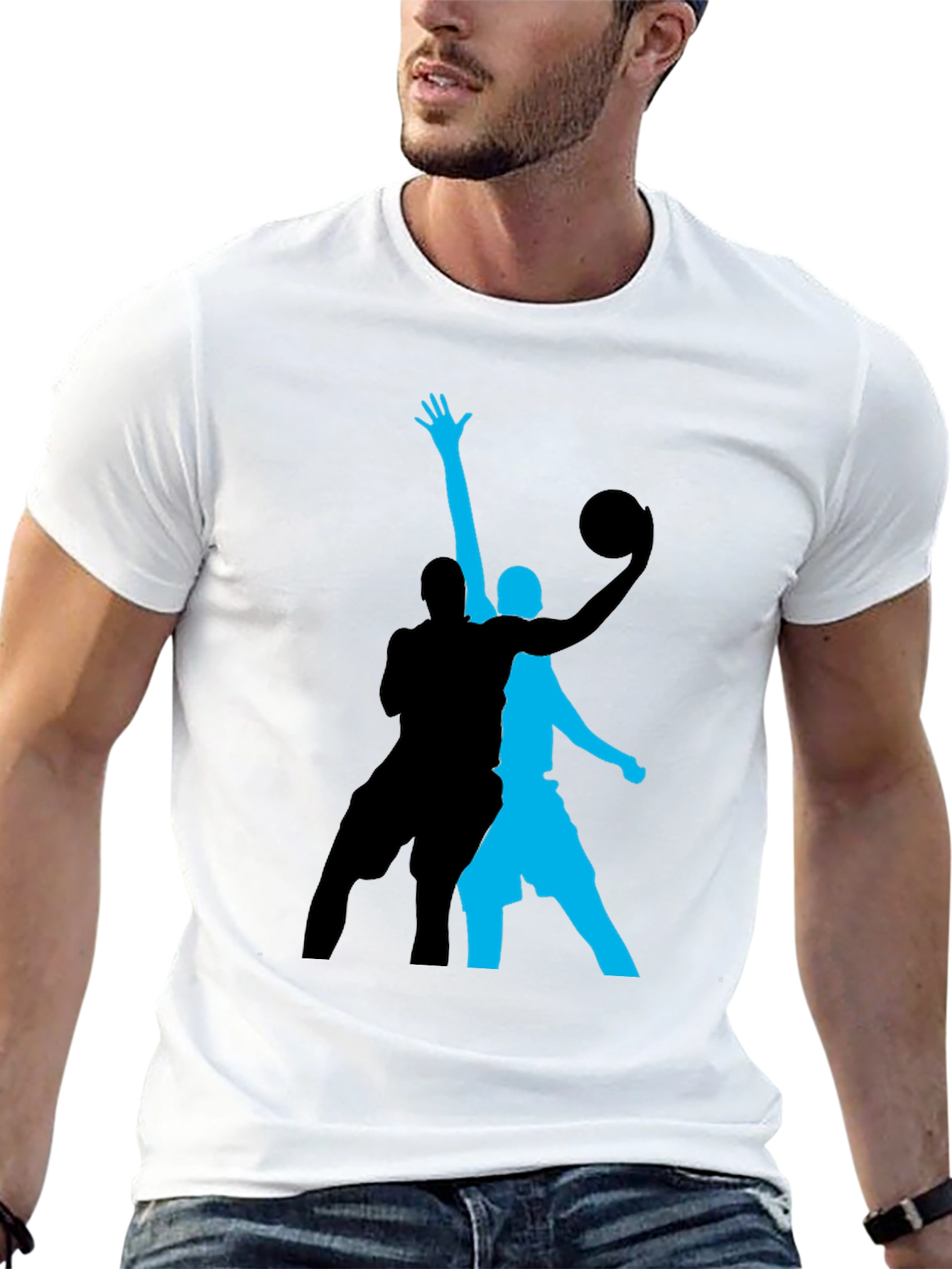 Basketball Graphic Tee - Black