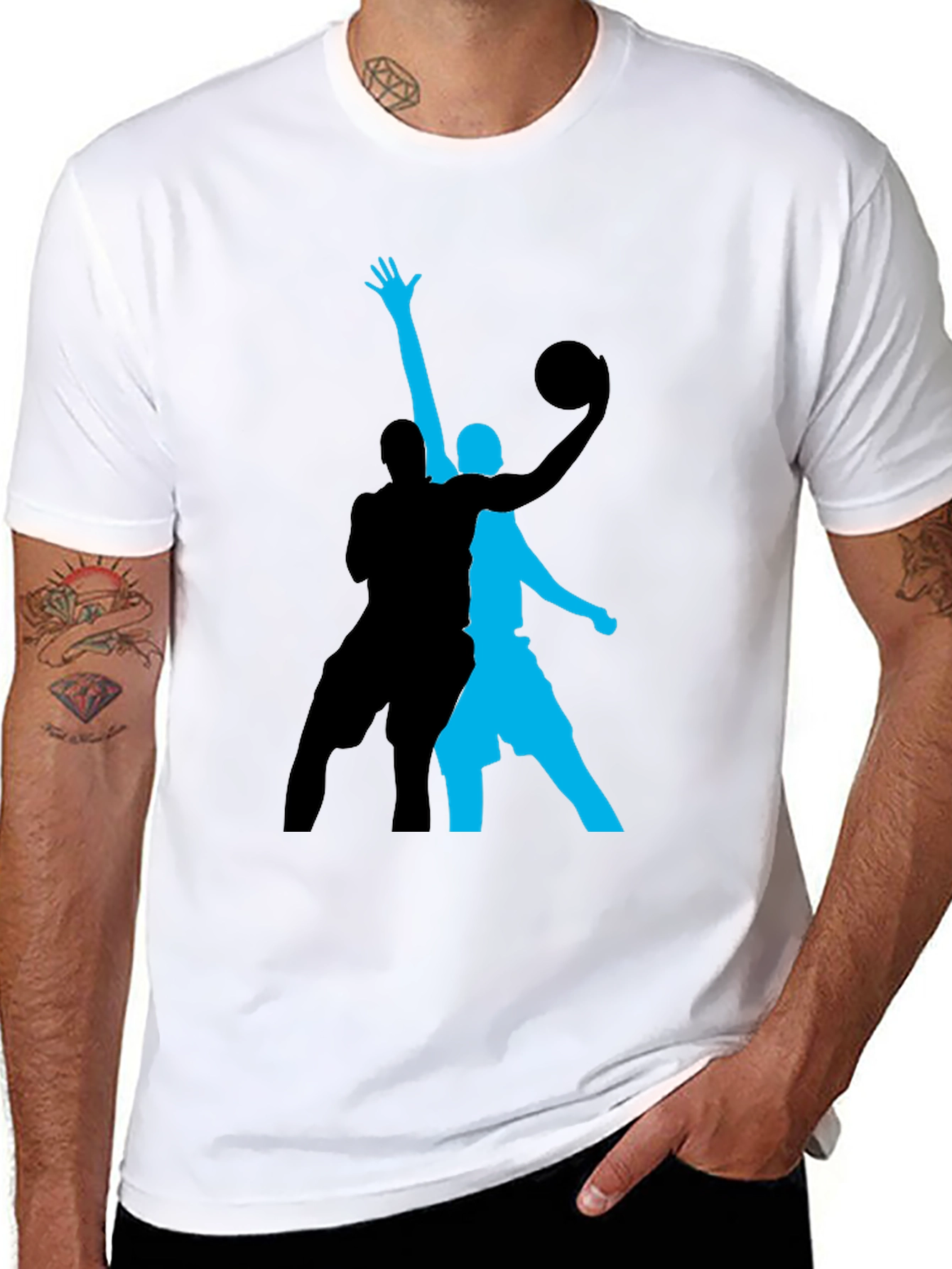 Basketball Graphic Tee - Black