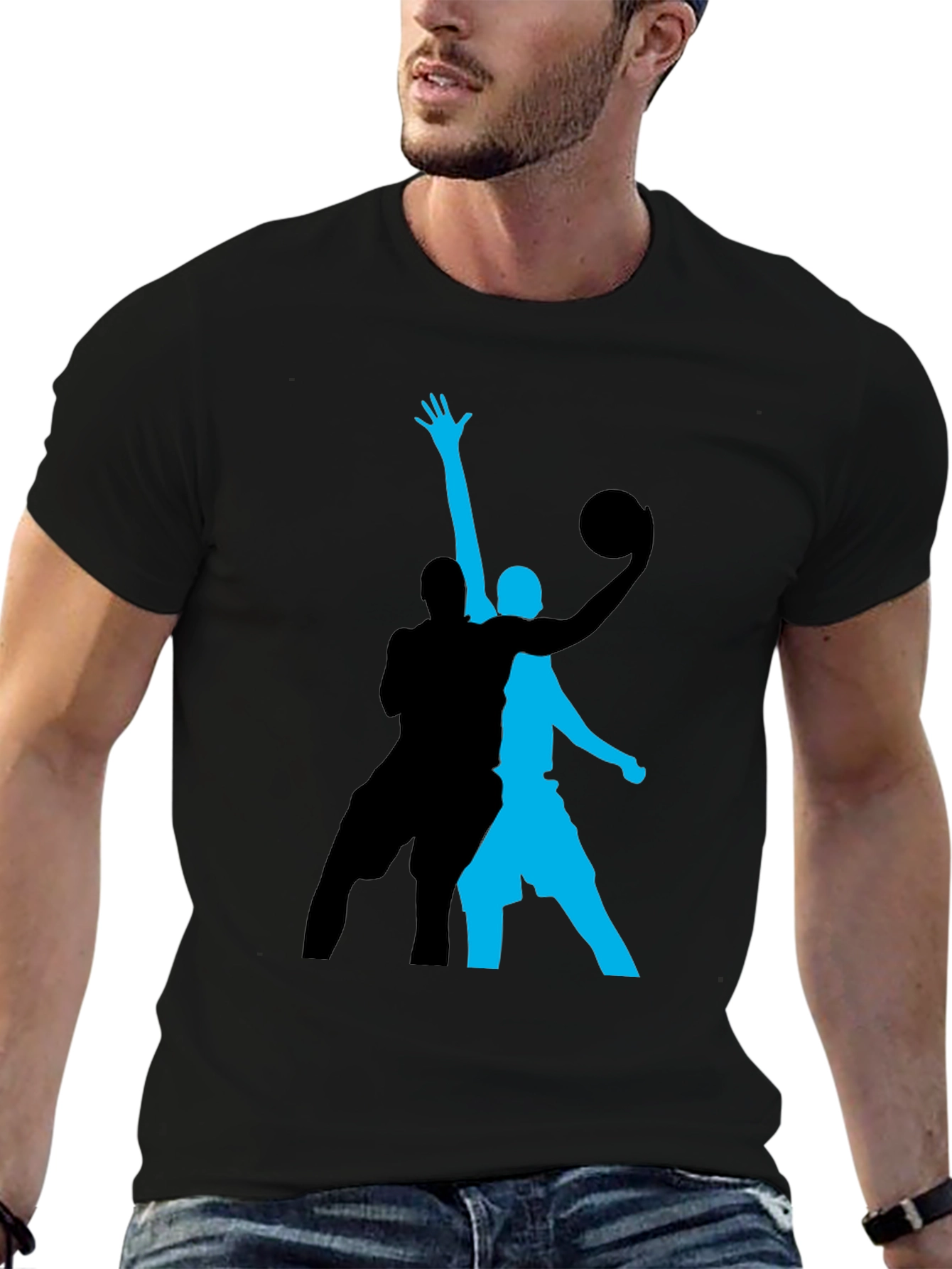 Basketball Graphic Tee - Black