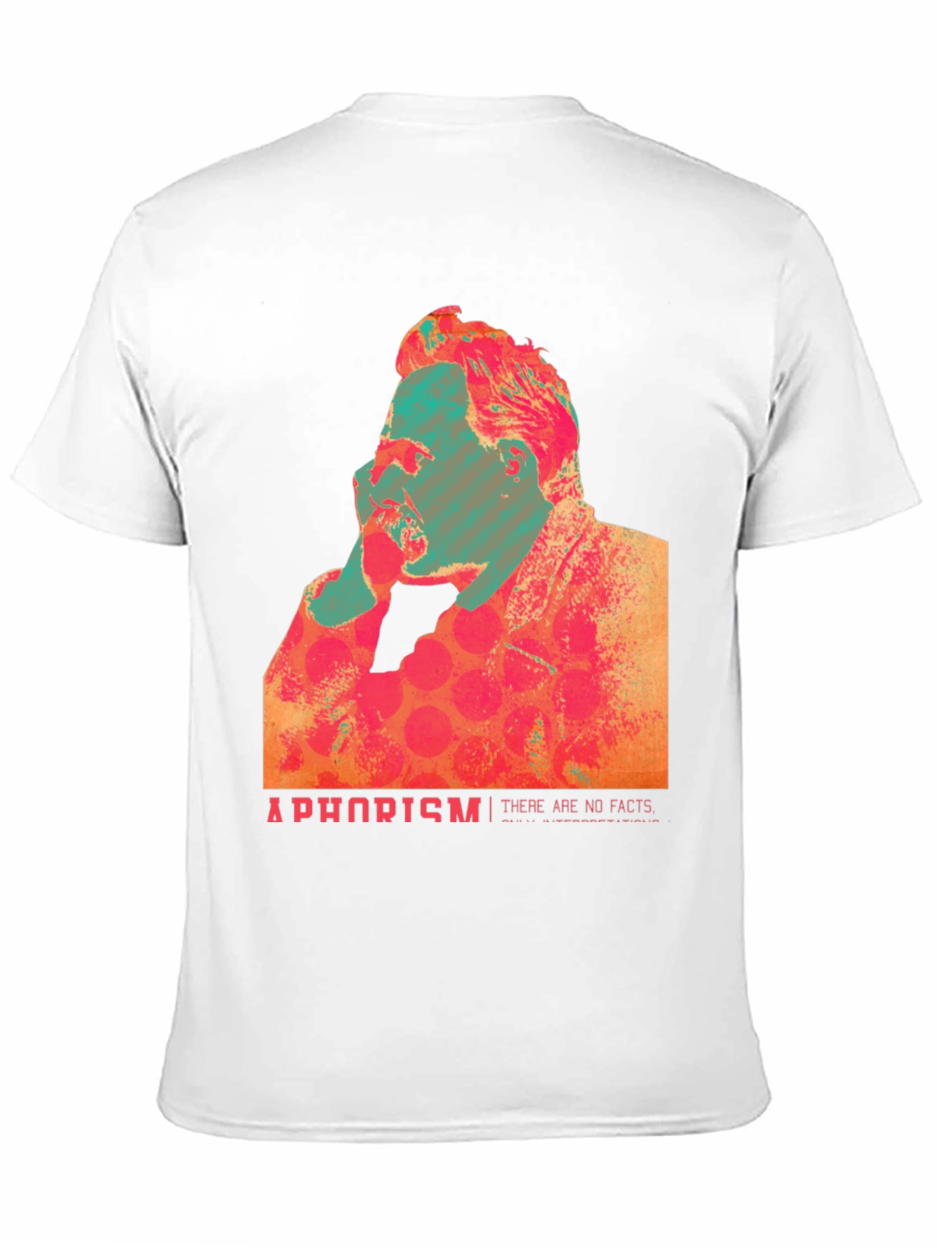 Abstract Nietzsche Quote Graphic T-Shirt