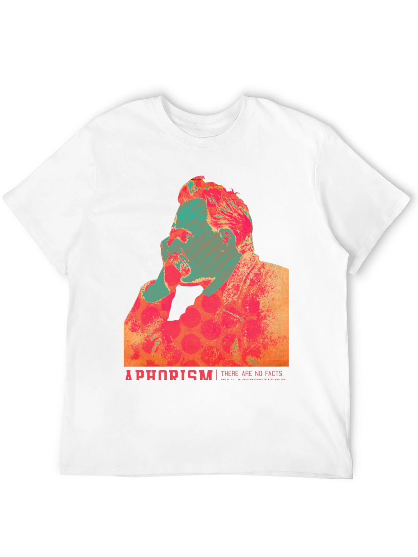 Abstract Nietzsche Quote Graphic T-Shirt