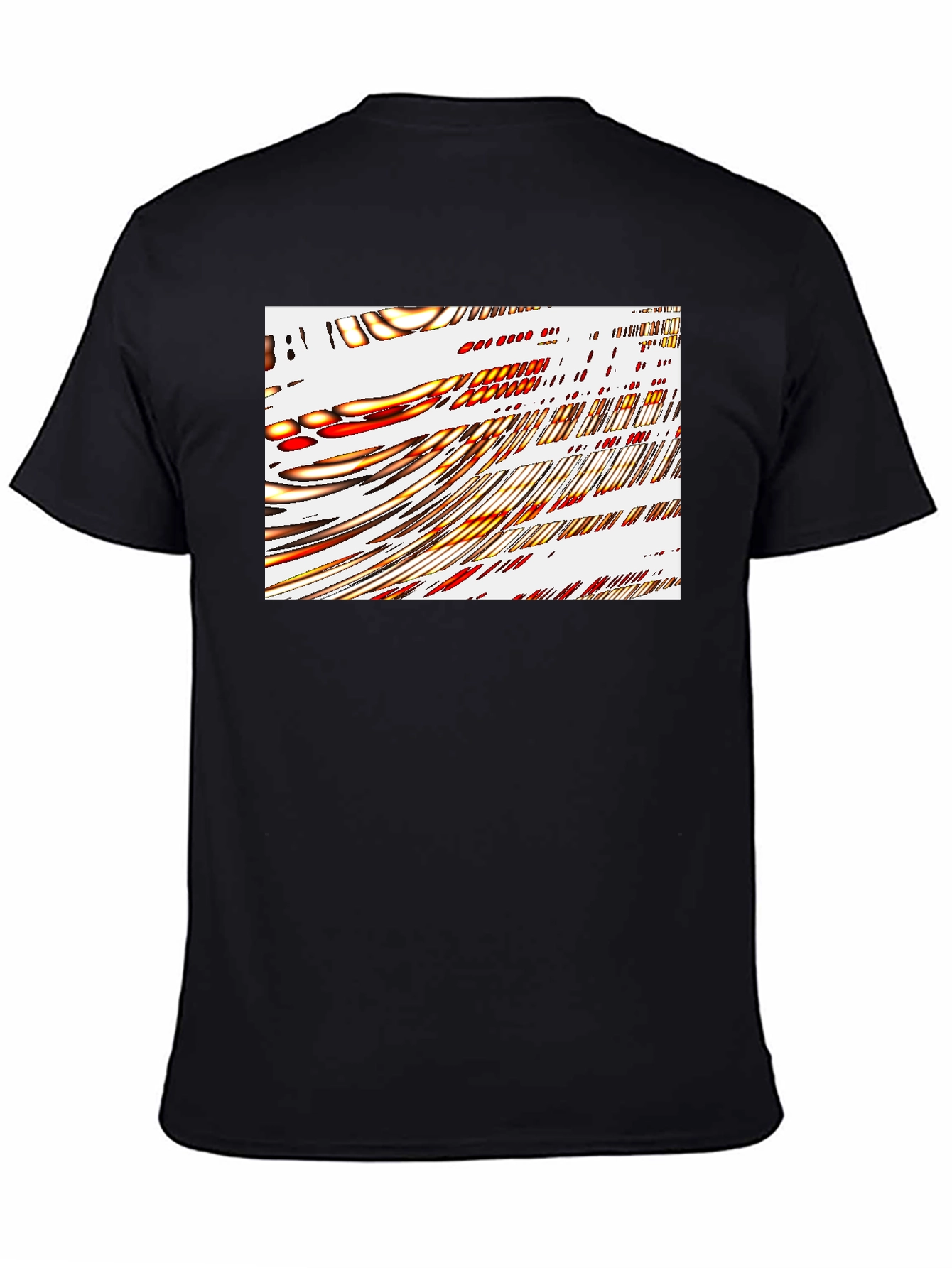 Abstract Art Graphic Print Black T-Shirt