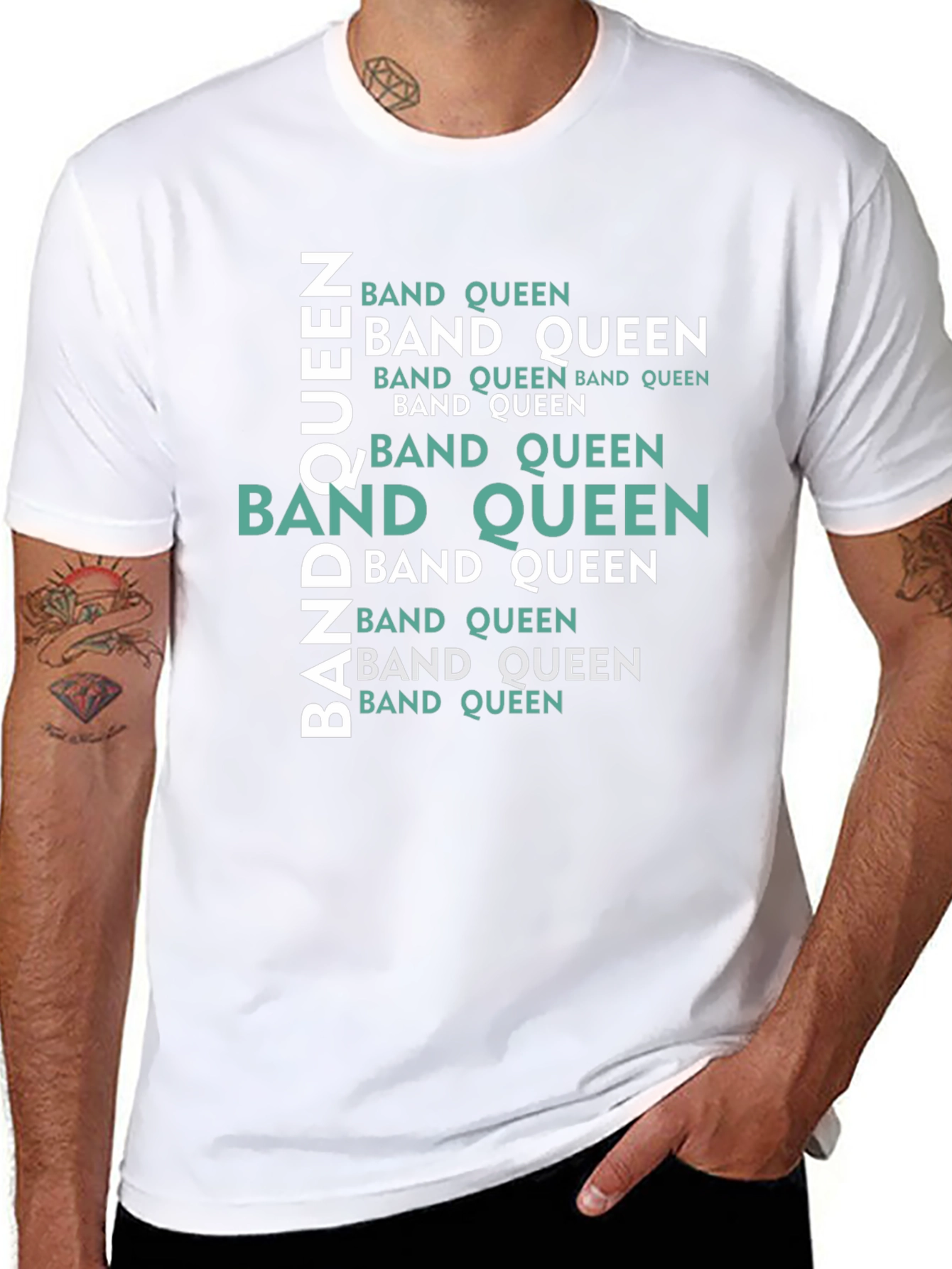 Band Queen Graphic Tee - Black Cotton Comfort