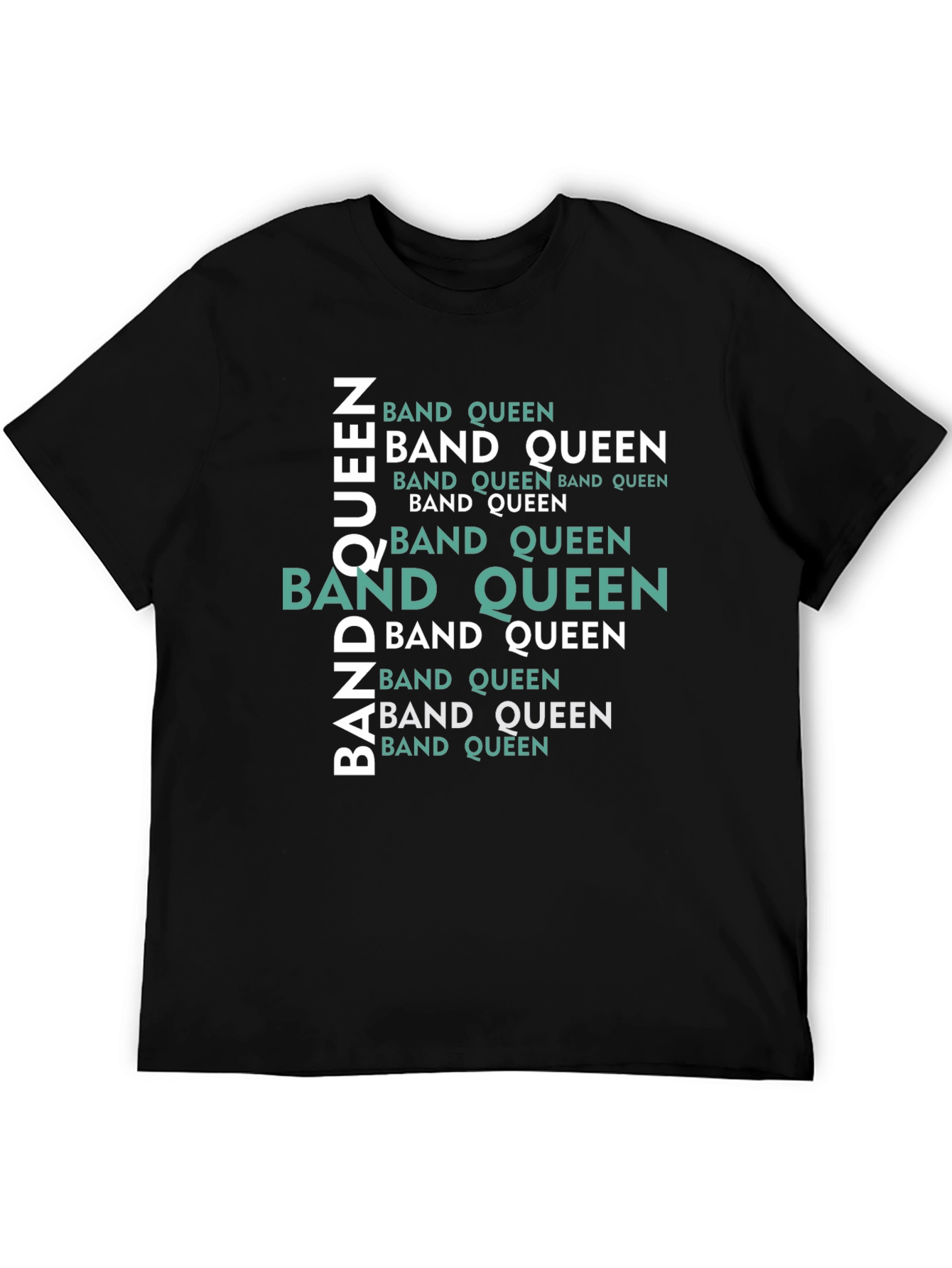 Band Queen Graphic Tee - Black Cotton Comfort