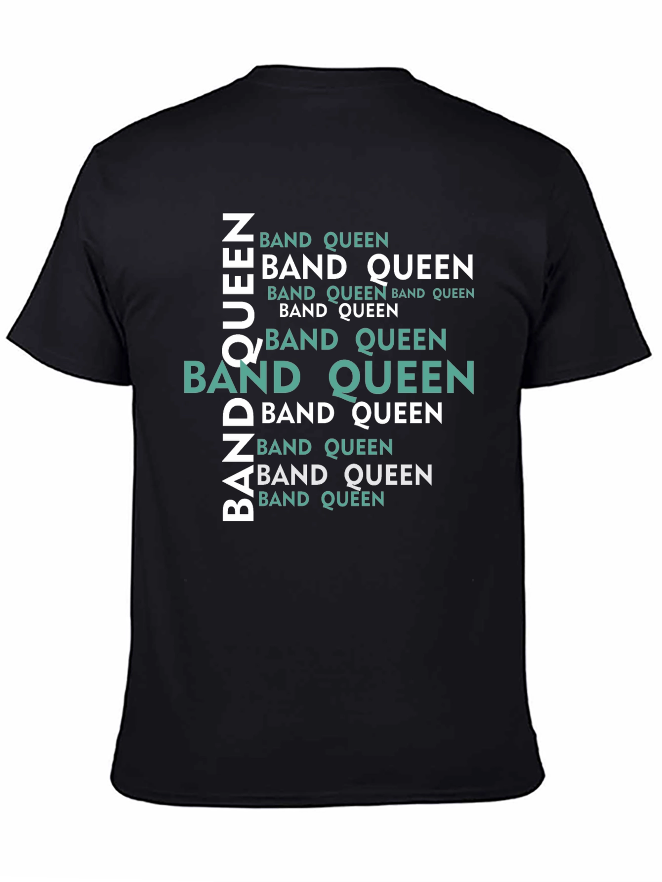 Band Queen Graphic Tee - Black Cotton Comfort