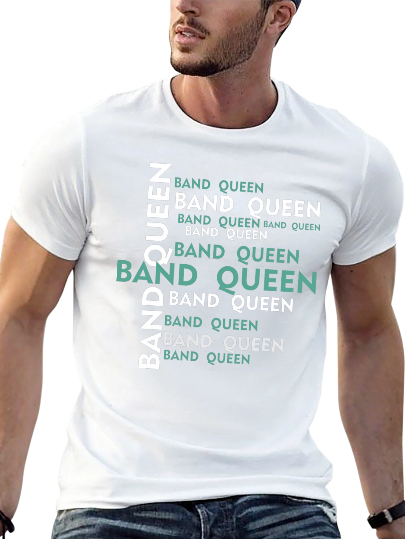 Band Queen Graphic Tee - Black Cotton Comfort