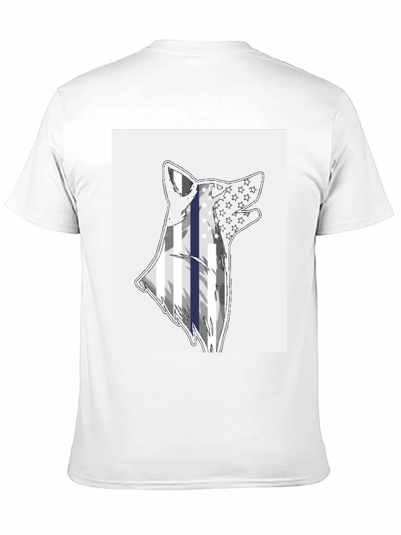 Thin Blue Line Wolf T-Shirt