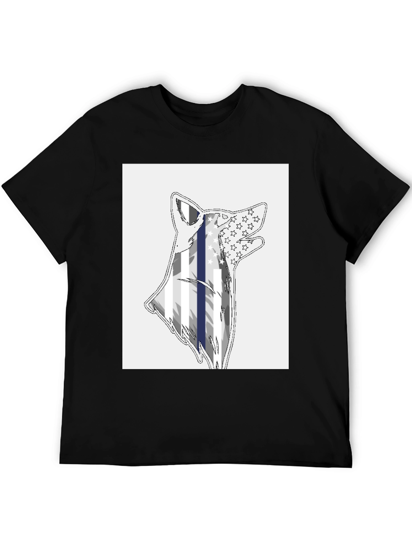 Thin Blue Line Wolf T-Shirt