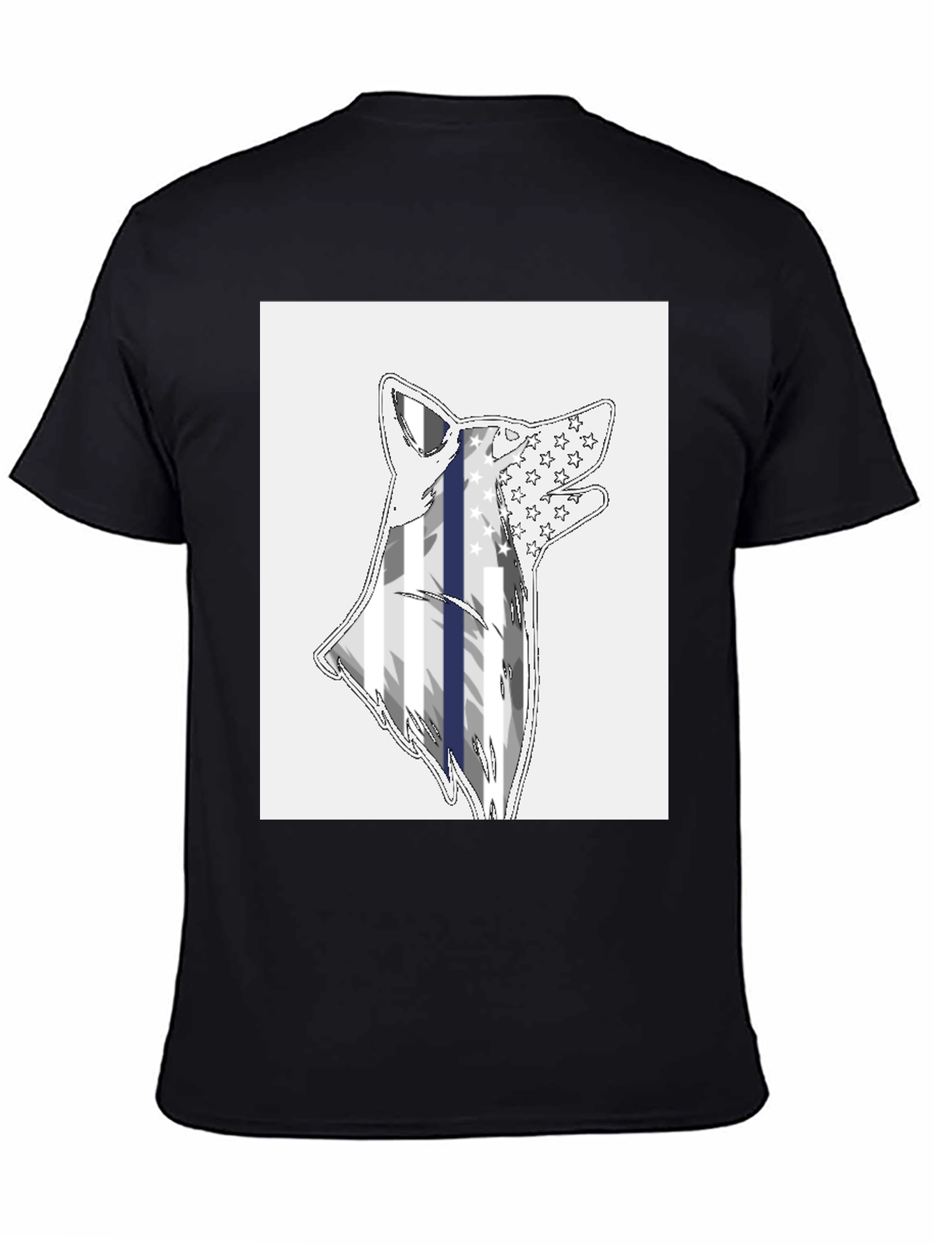 Thin Blue Line Wolf T-Shirt