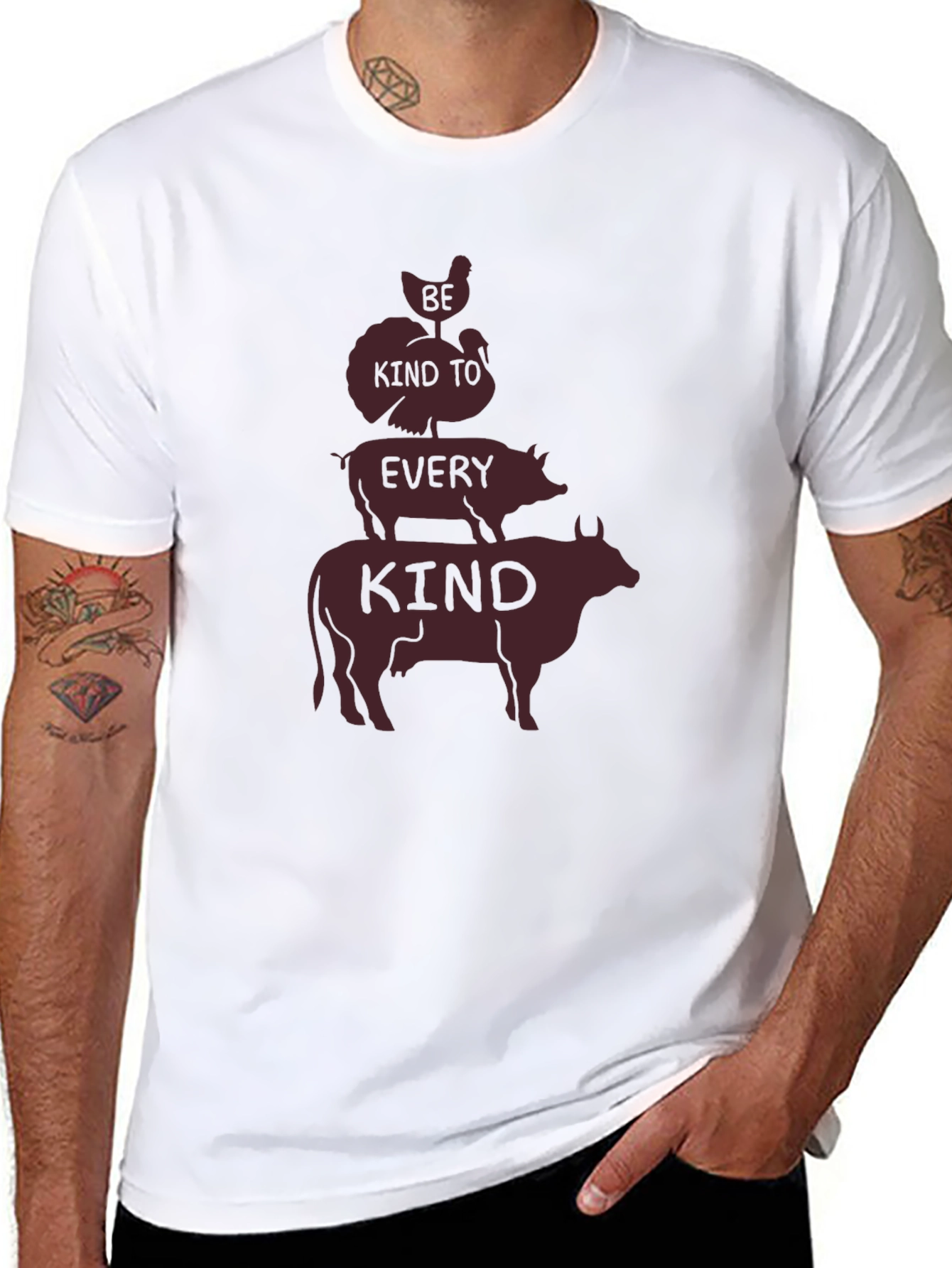 Be Kind To Every Kind Vegan Graphic Tee