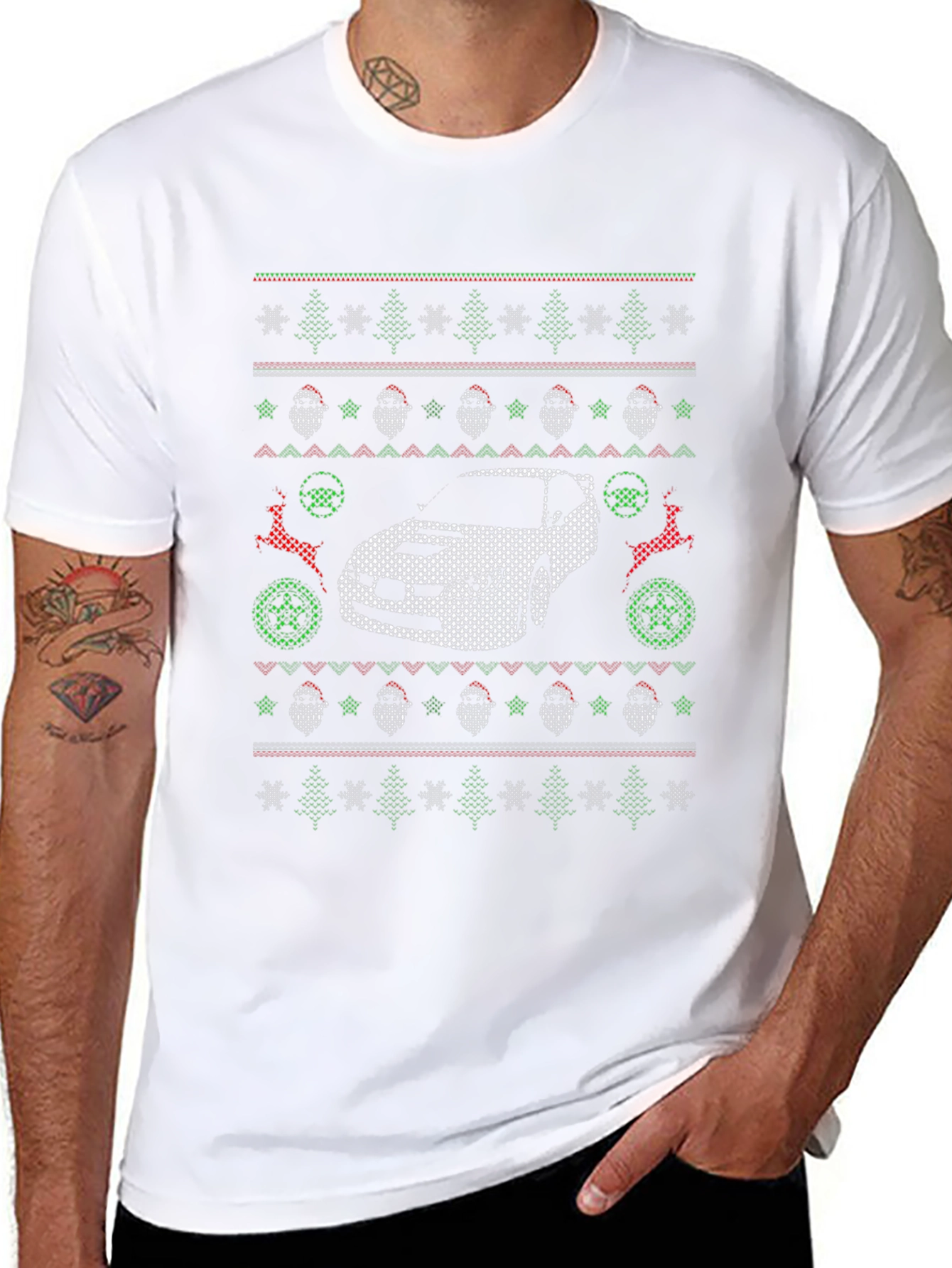 Ugly Christmas Car Sweater T-Shirt