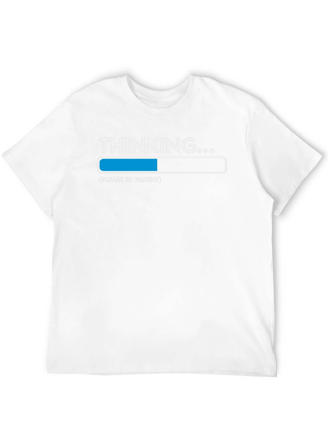 Thinking Loading Bar T-Shirt - Funny Graphic Tee