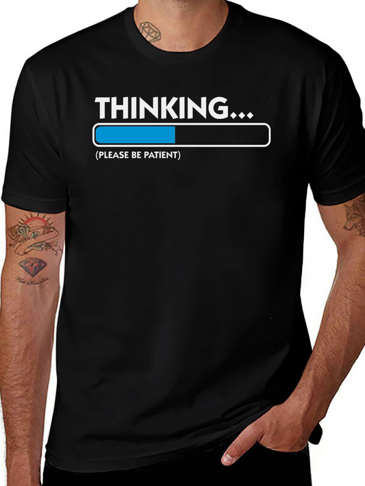 Thinking Loading Bar T-Shirt - Funny Graphic Tee