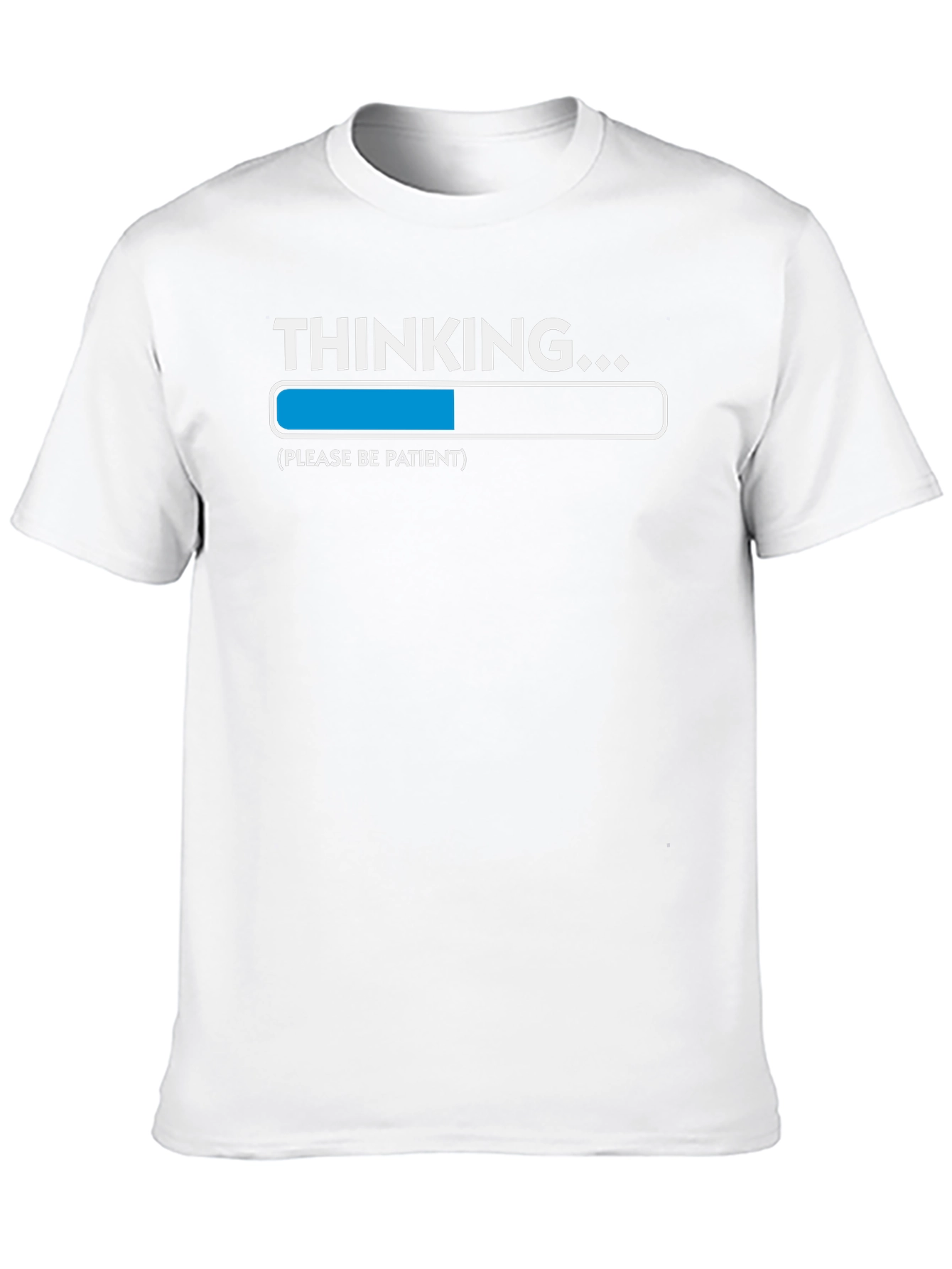 Thinking Loading Bar T-Shirt - Funny Graphic Tee