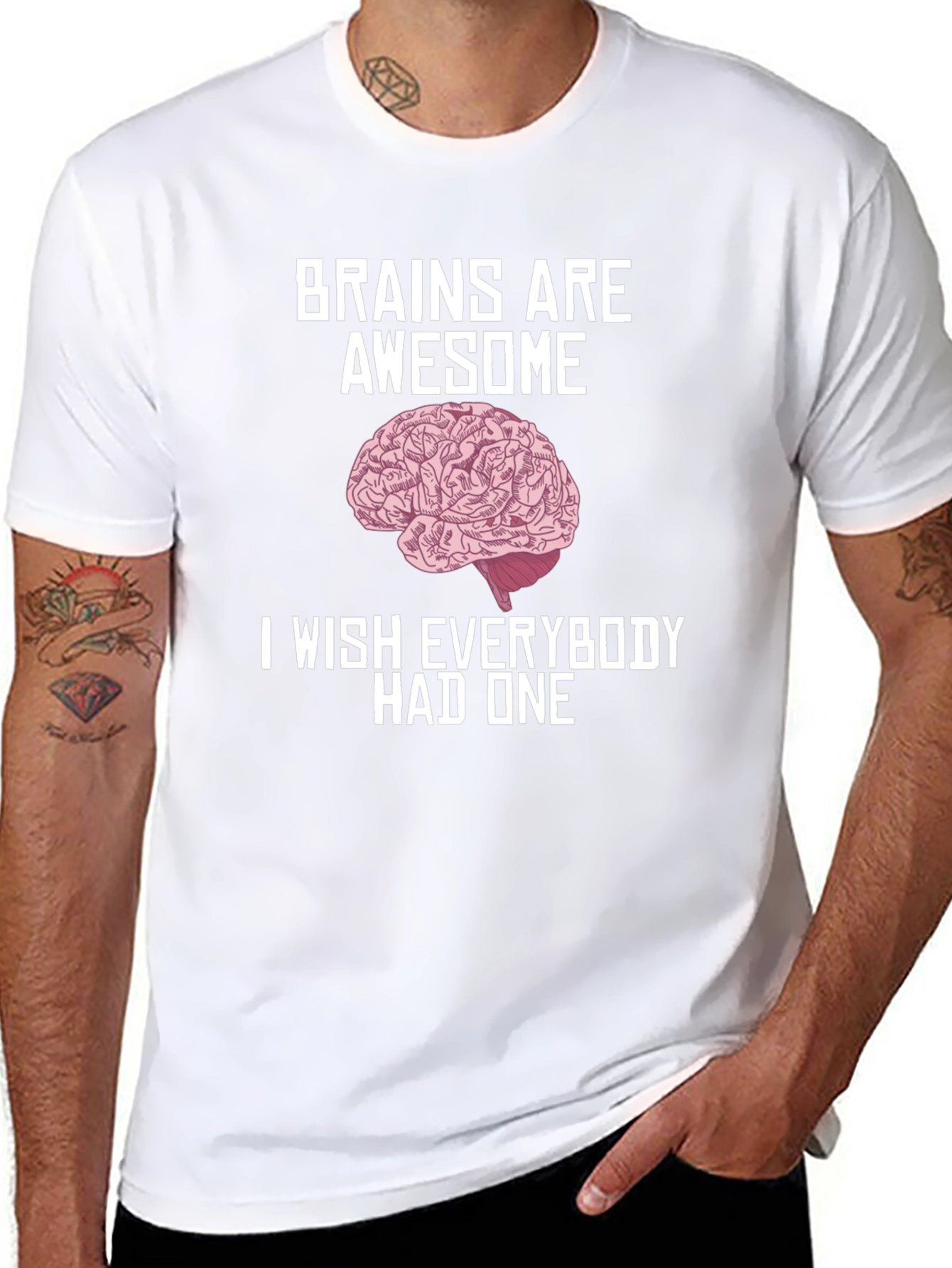 Brains Are Awesome Graphic T-Shirt