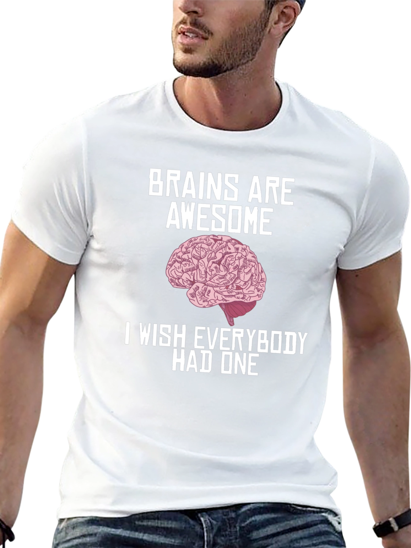 Brains Are Awesome Graphic T-Shirt