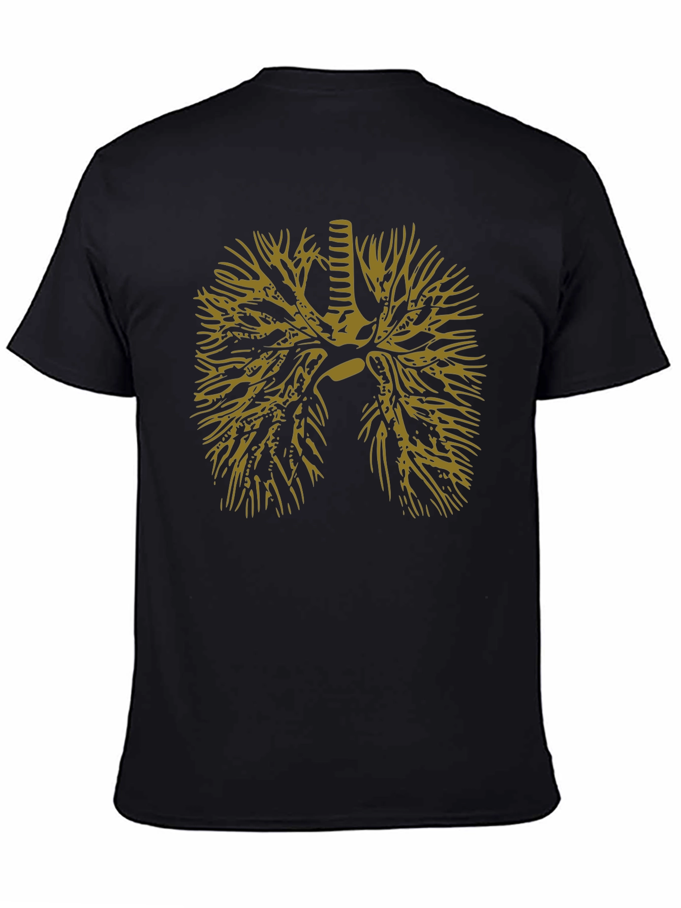 Anatomical Lungs Graphic Tee - Black