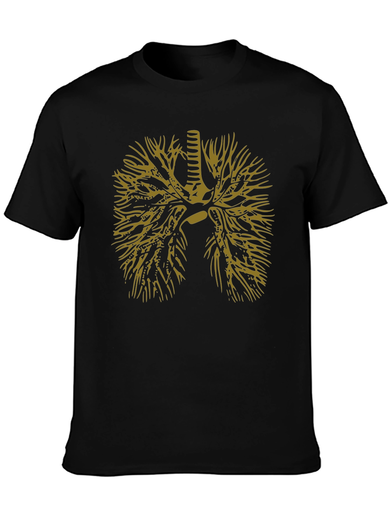 Anatomical Lungs Graphic Tee - Black