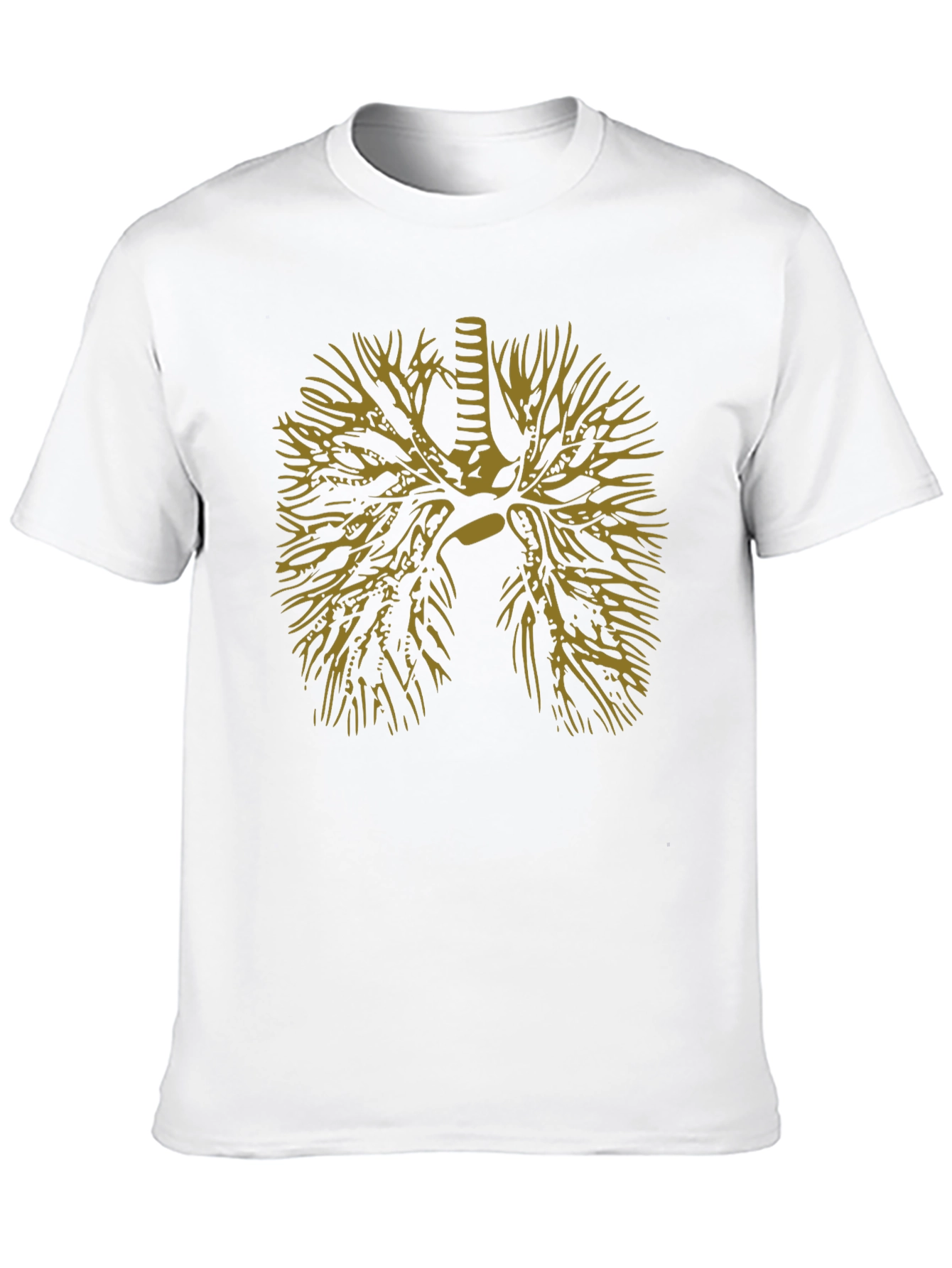 Anatomical Lungs Graphic Tee - Black