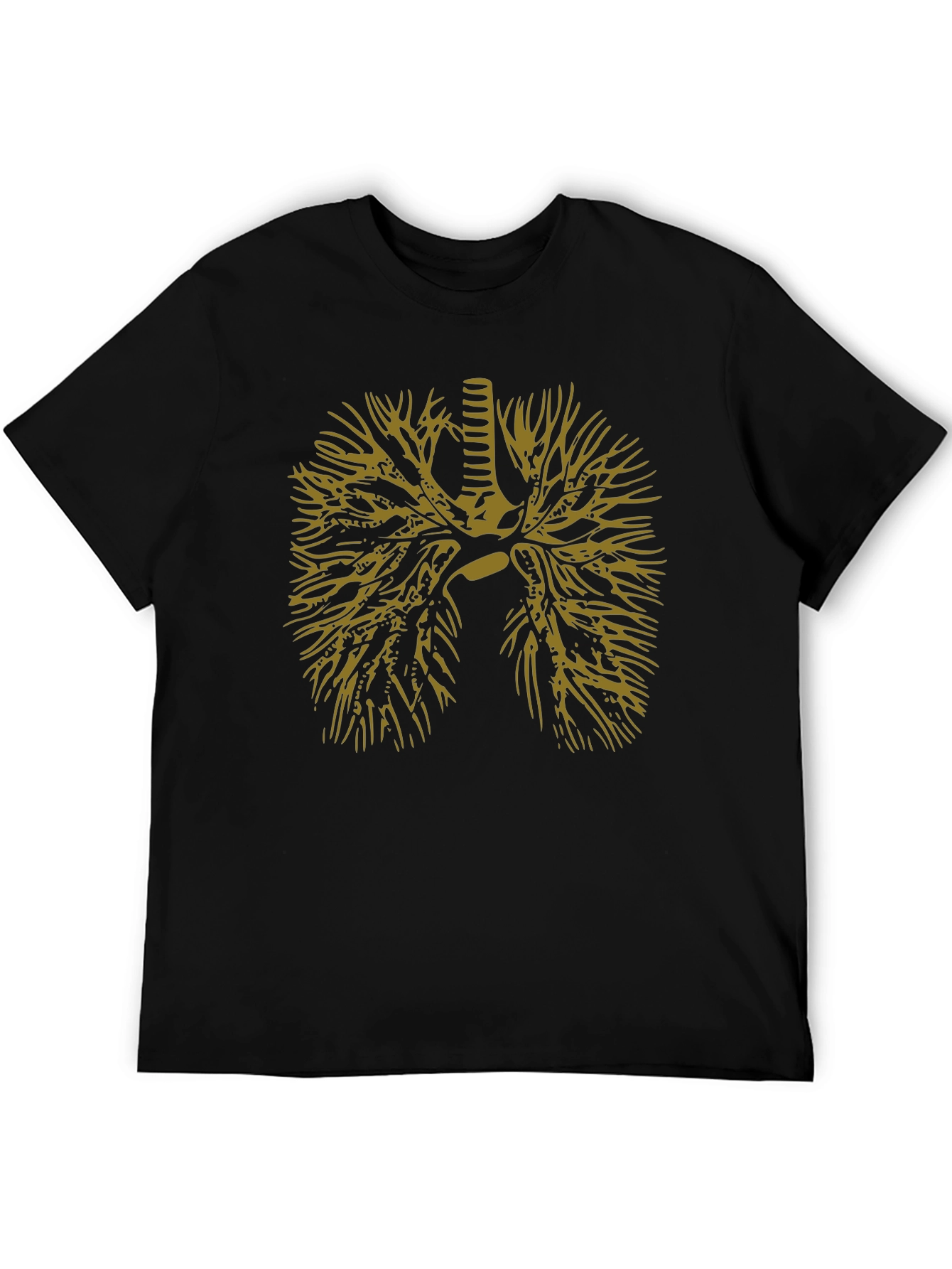 Anatomical Lungs Graphic Tee - Black
