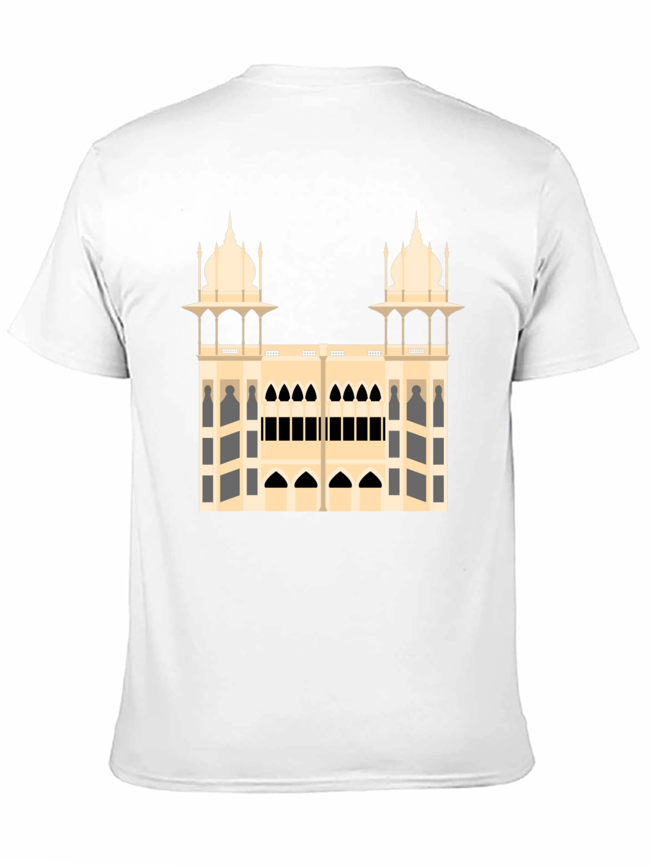 Architectural Print Black T-Shirt