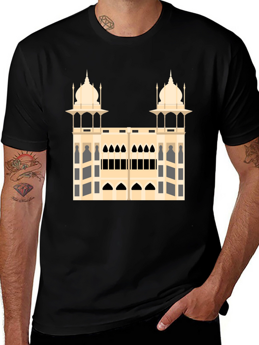 Architectural Print Black T-Shirt