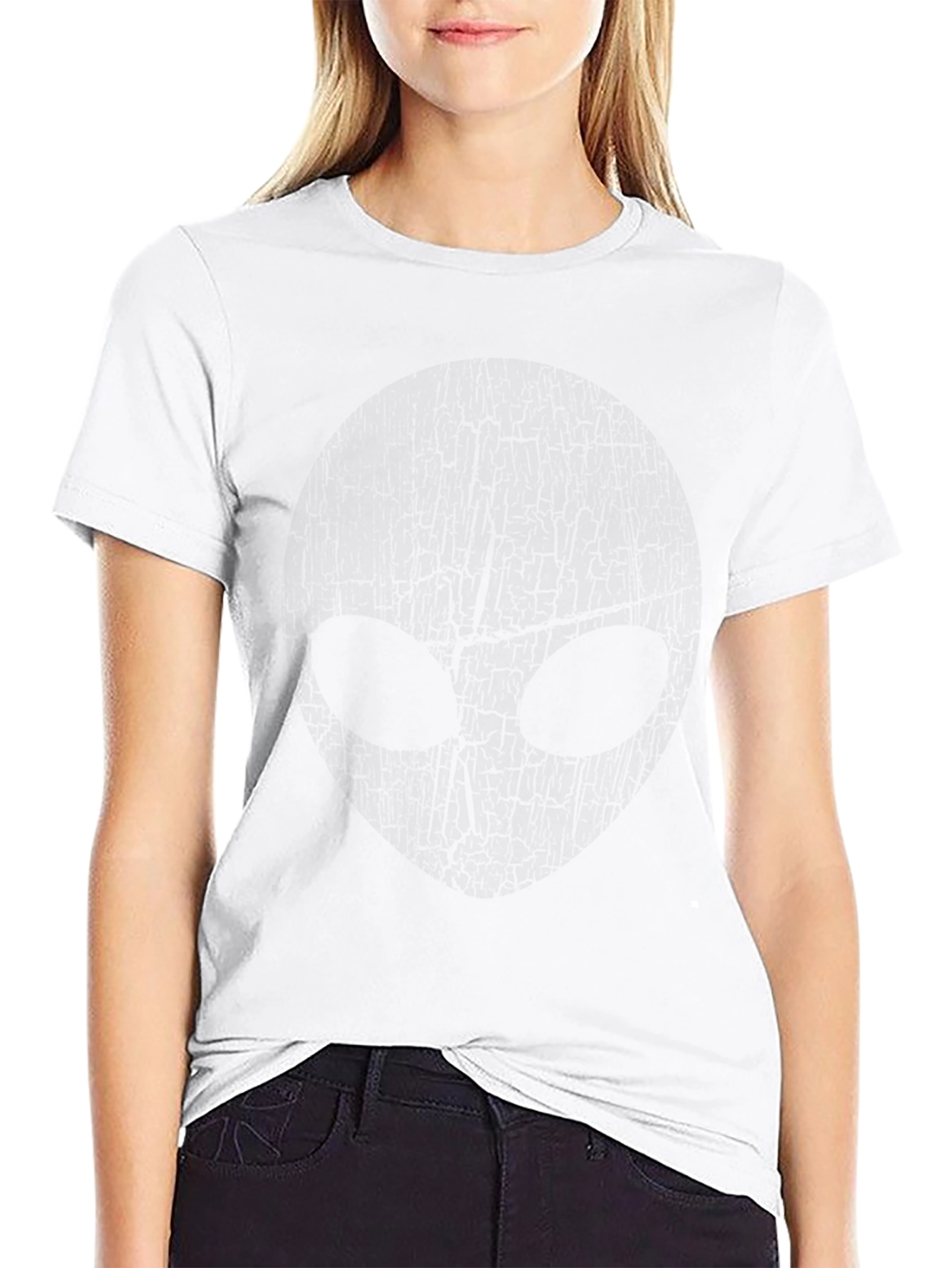 Black Alien Graphic T-Shirt - Casual Style