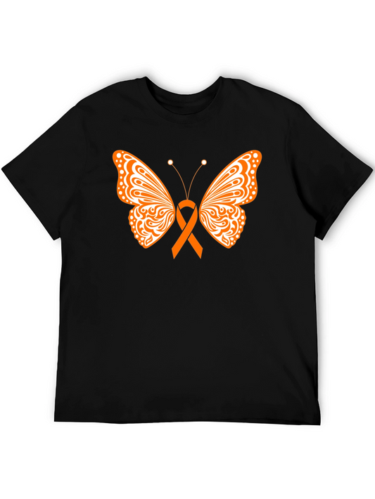 Butterfly Awareness Ribbon Graphic T-Shirt