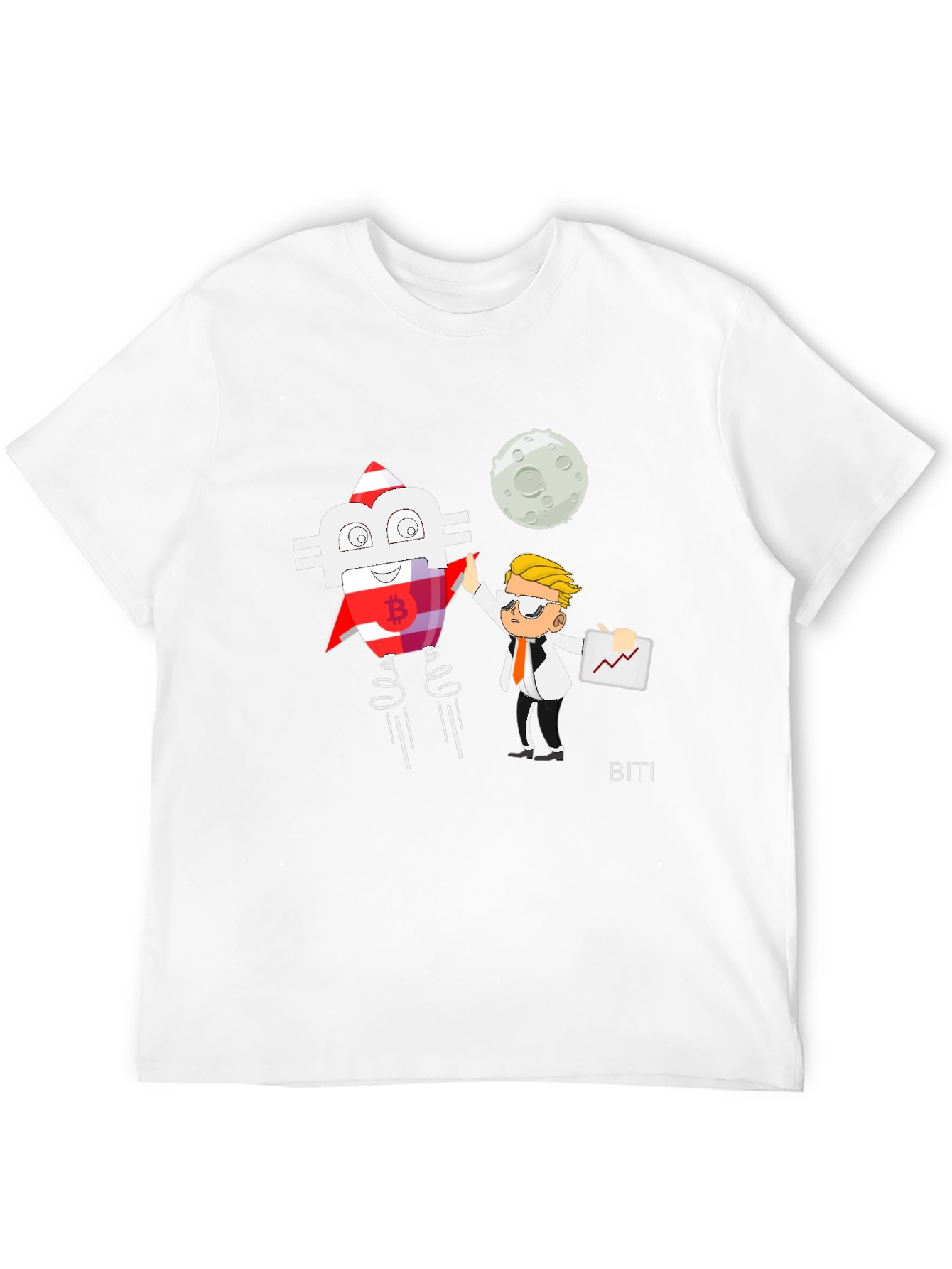 Bitcoin Rocket T-Shirt - Crypto Trading Gift