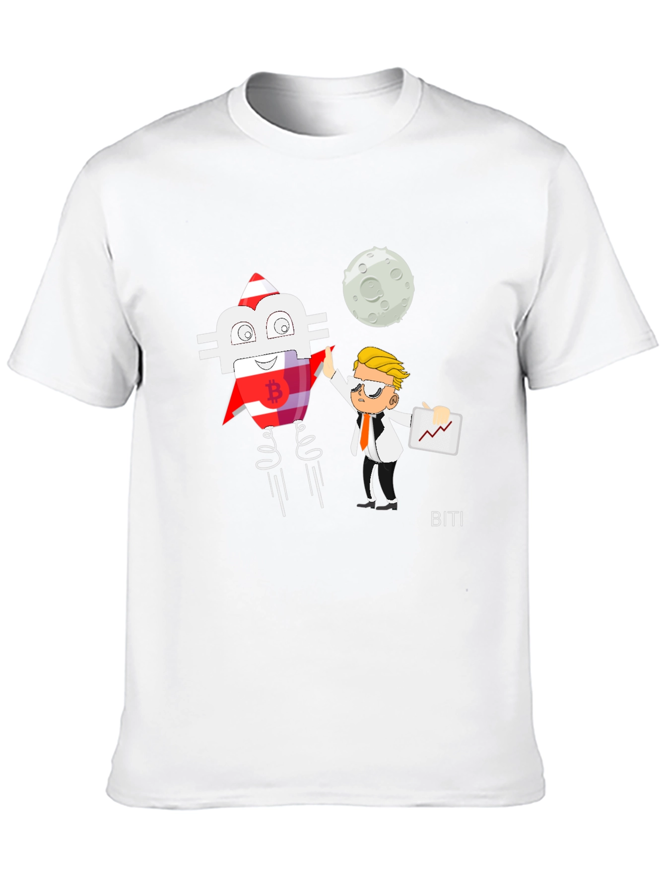 Bitcoin Rocket T-Shirt - Crypto Trading Gift