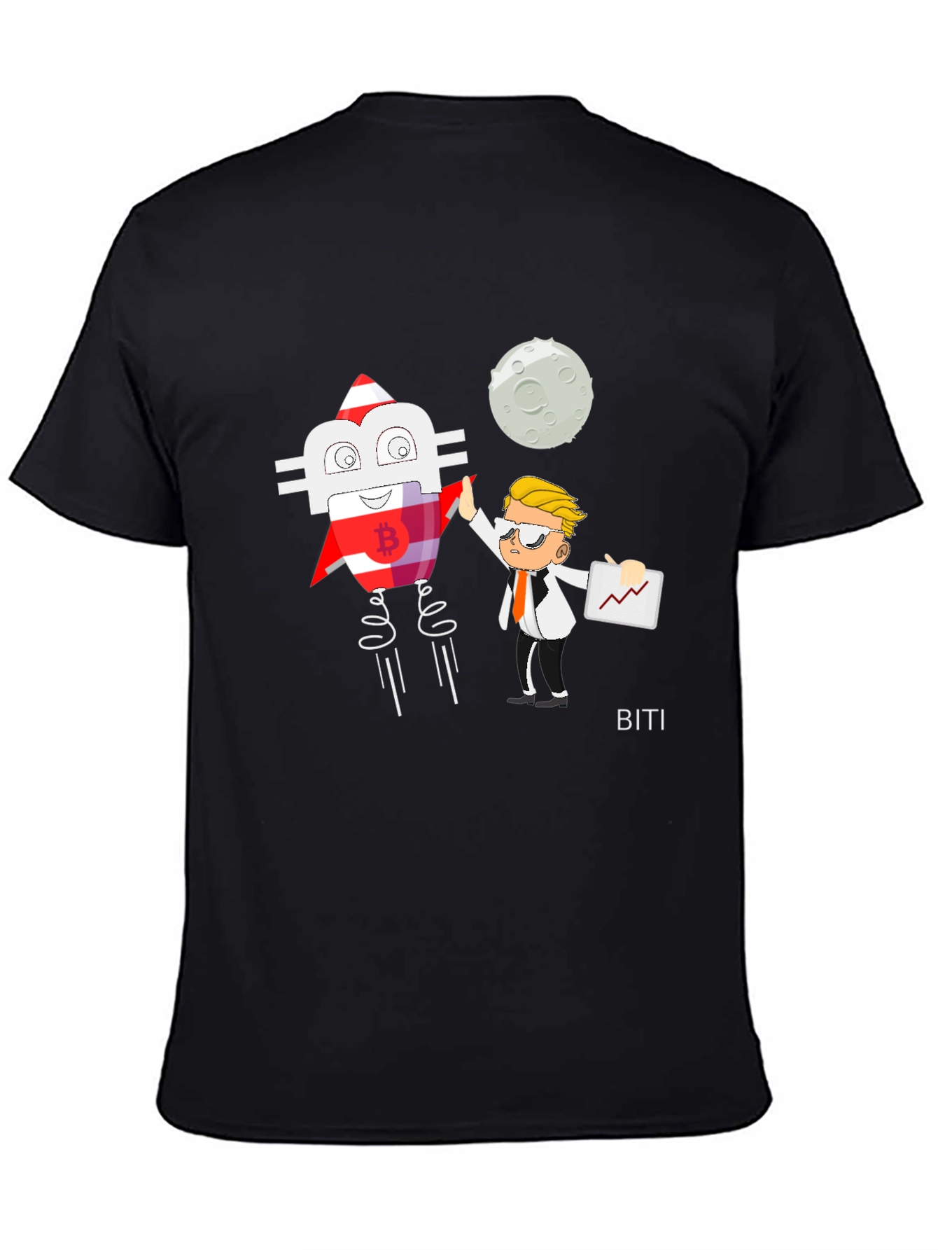 Bitcoin Rocket T-Shirt - Crypto Trading Gift