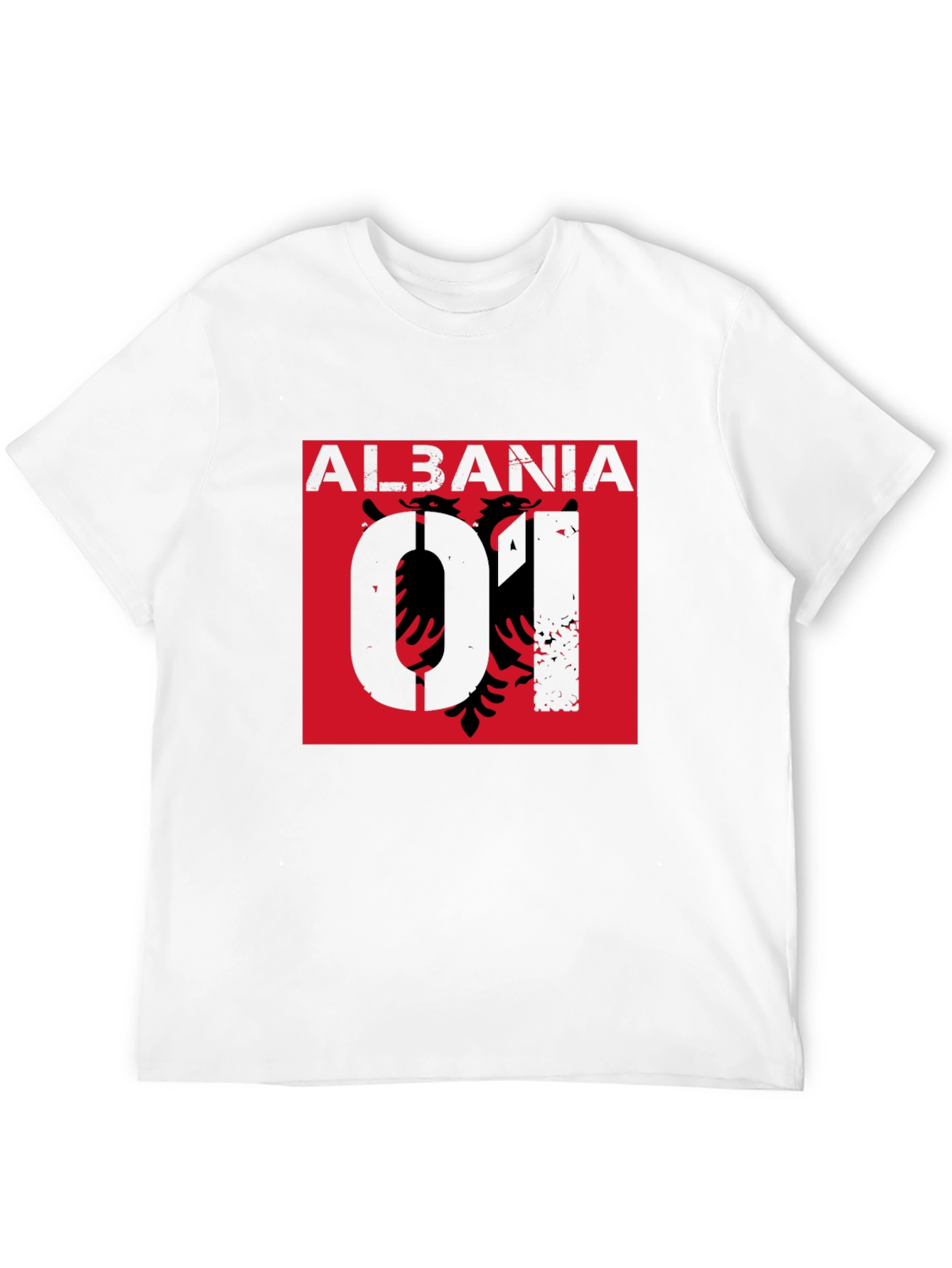 Albania Eagle Graphic Tee - Black Short Sleeve