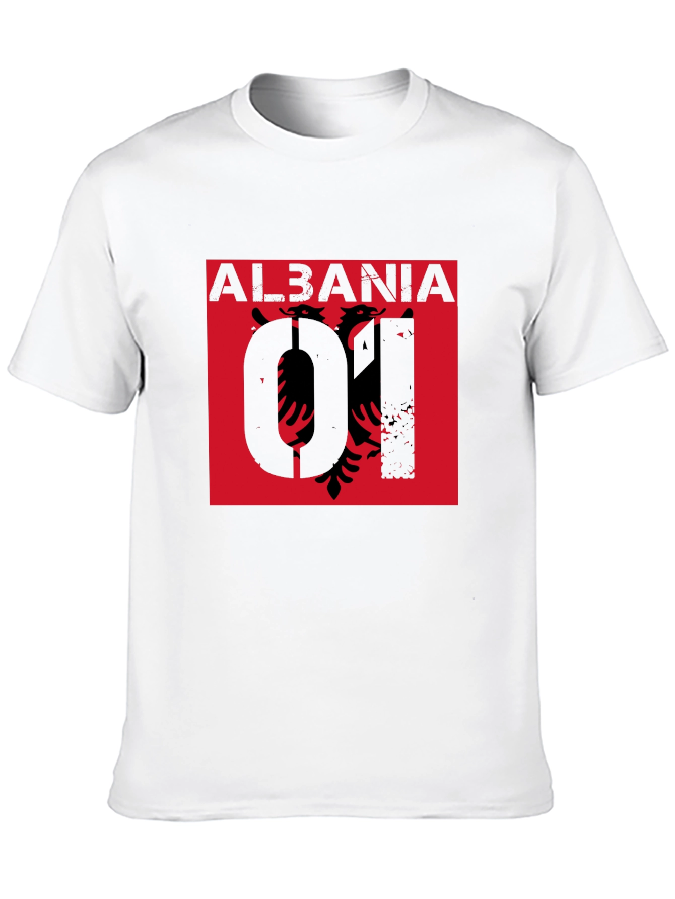 Albania Eagle Graphic Tee - Black Short Sleeve