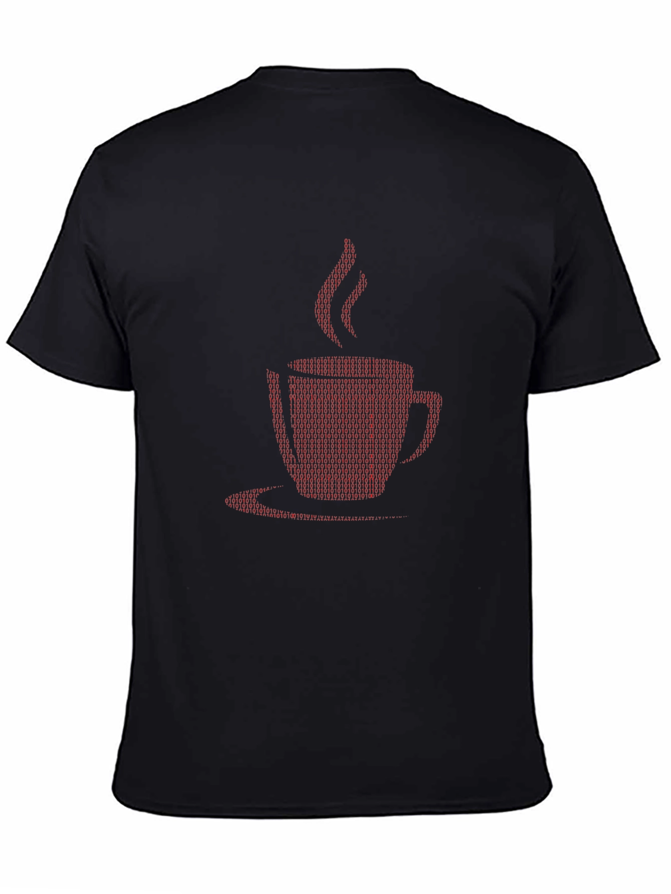 Binary Code Coffee Cup Graphic Tee - Geek Chic