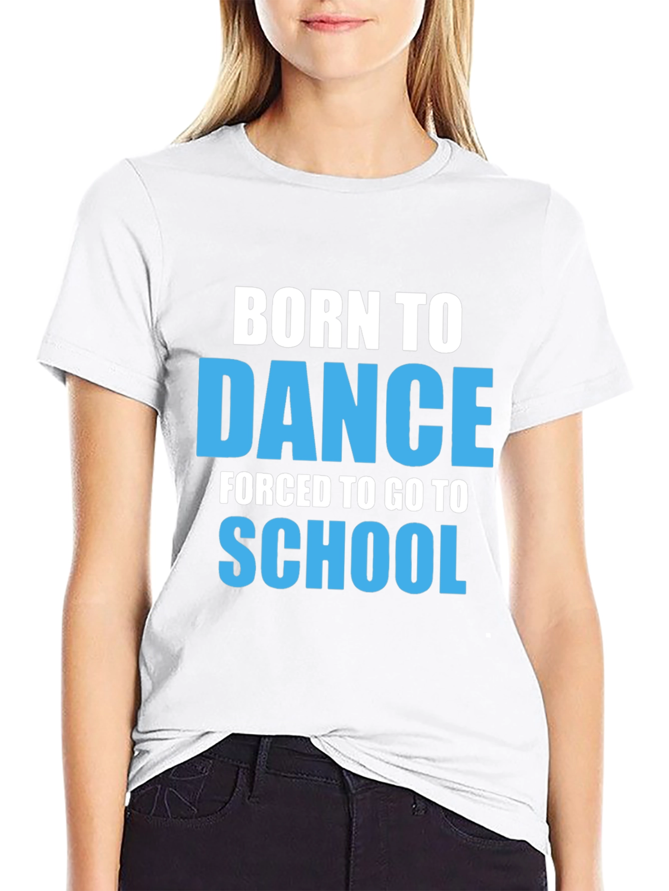 Born To Dance Black Graphic T-Shirt