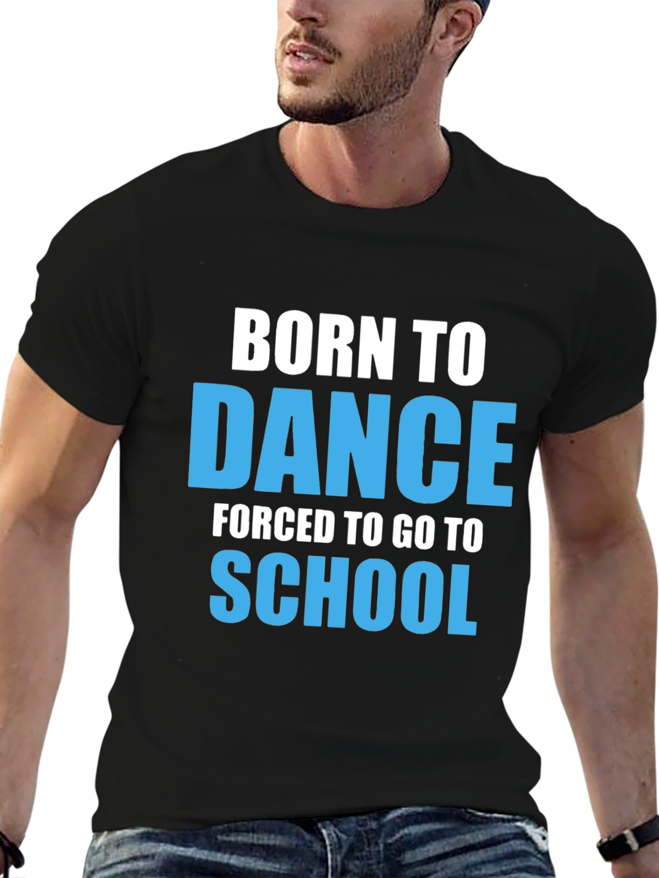 Born To Dance Black Graphic T-Shirt