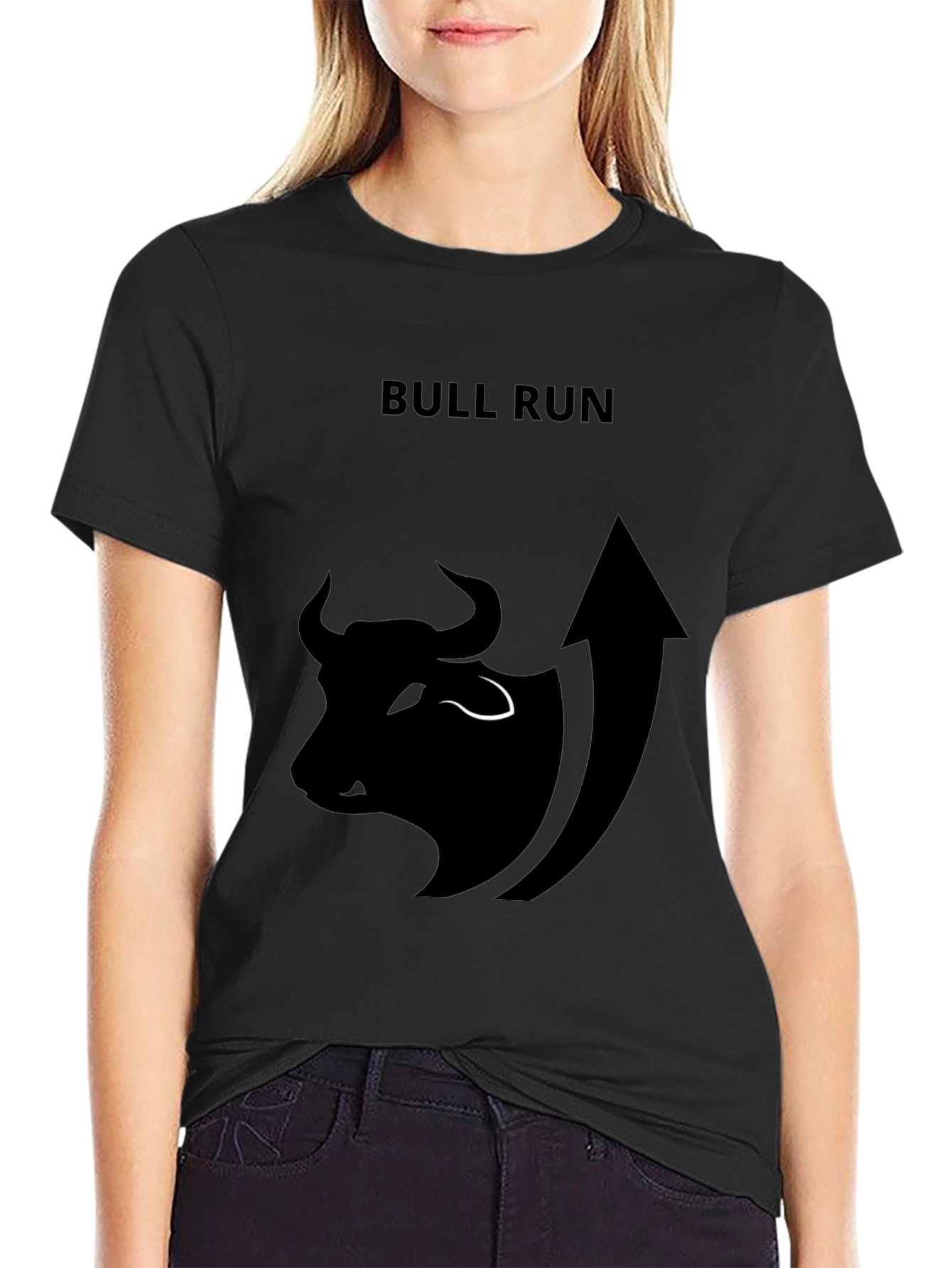 Bull Run Black Graphic T-Shirt