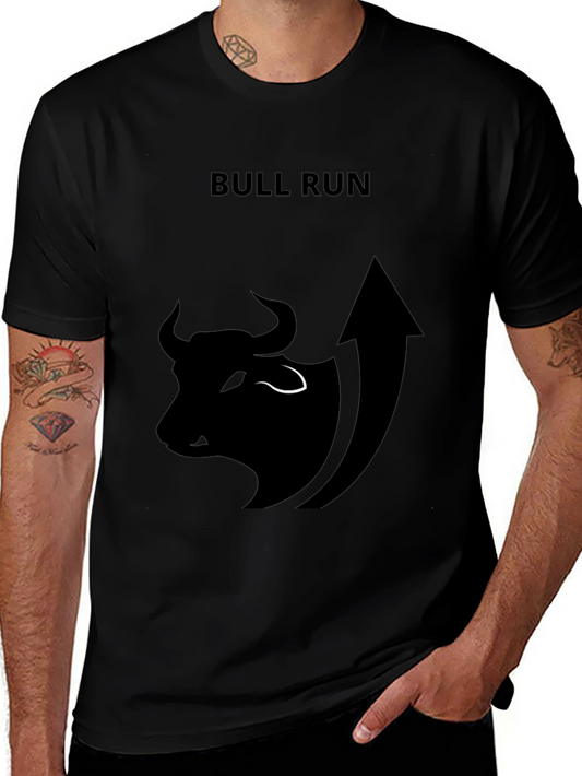 Bull Run Black Graphic T-Shirt