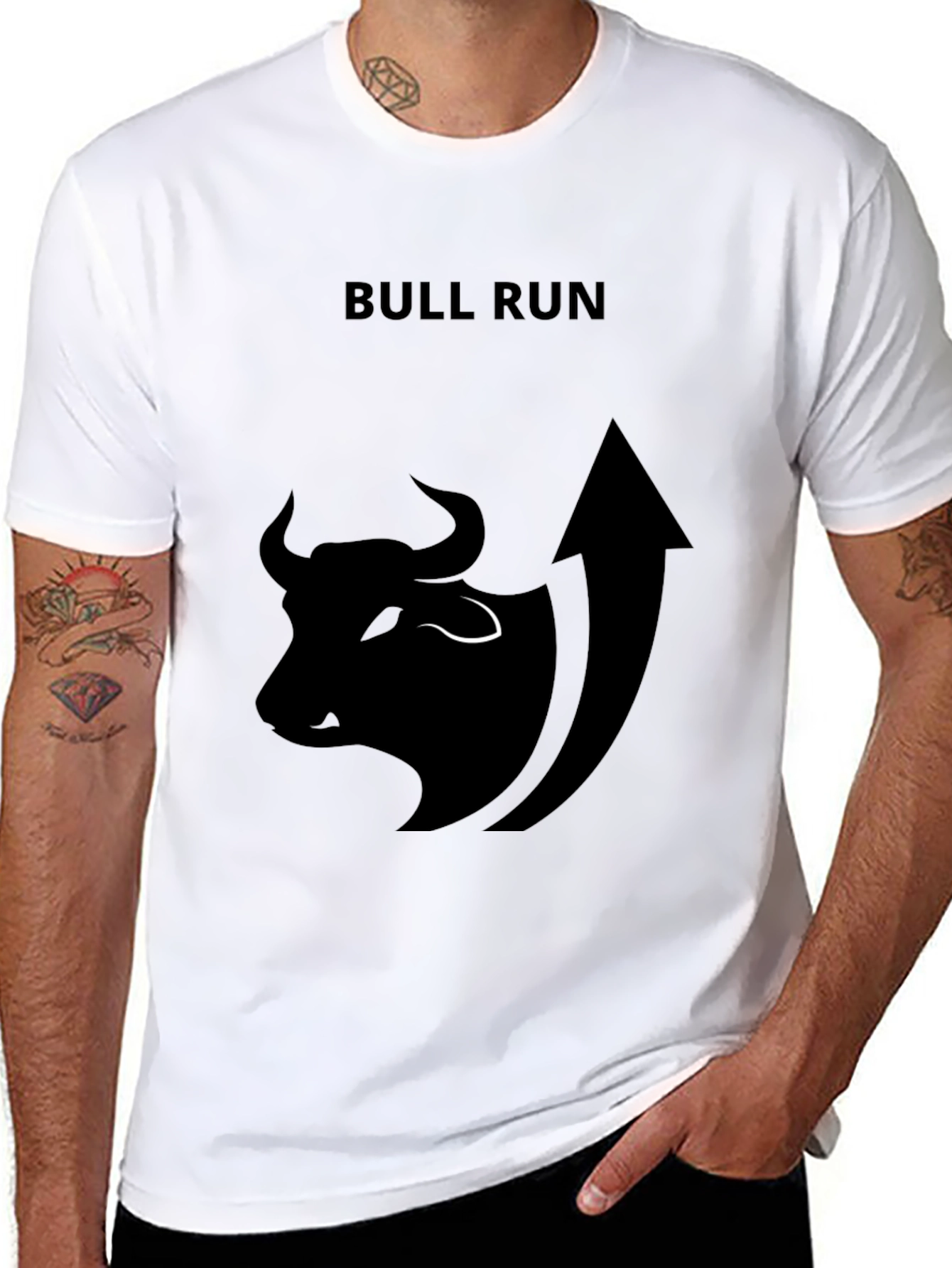 Bull Run Black Graphic T-Shirt