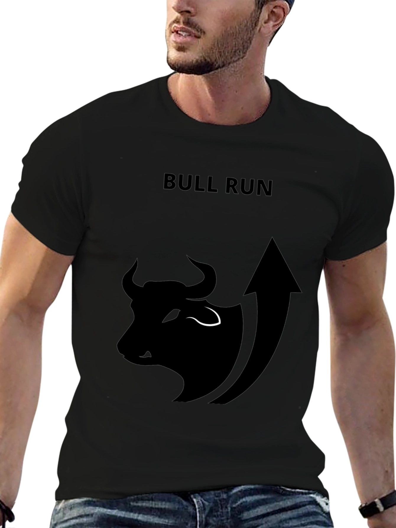 Bull Run Black Graphic T-Shirt
