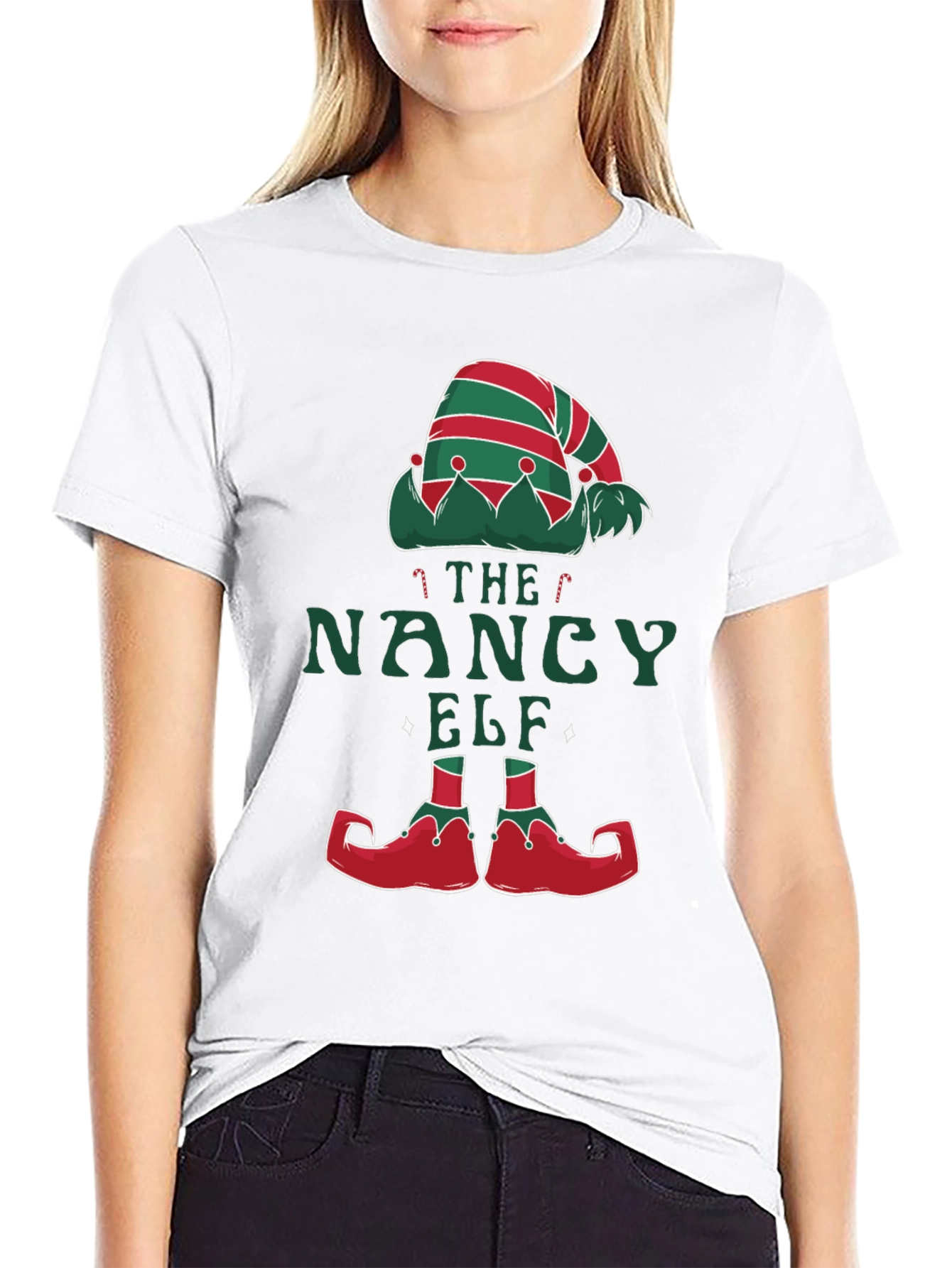 The Nancy Elf Christmas T-Shirt - Holiday Festive Tee