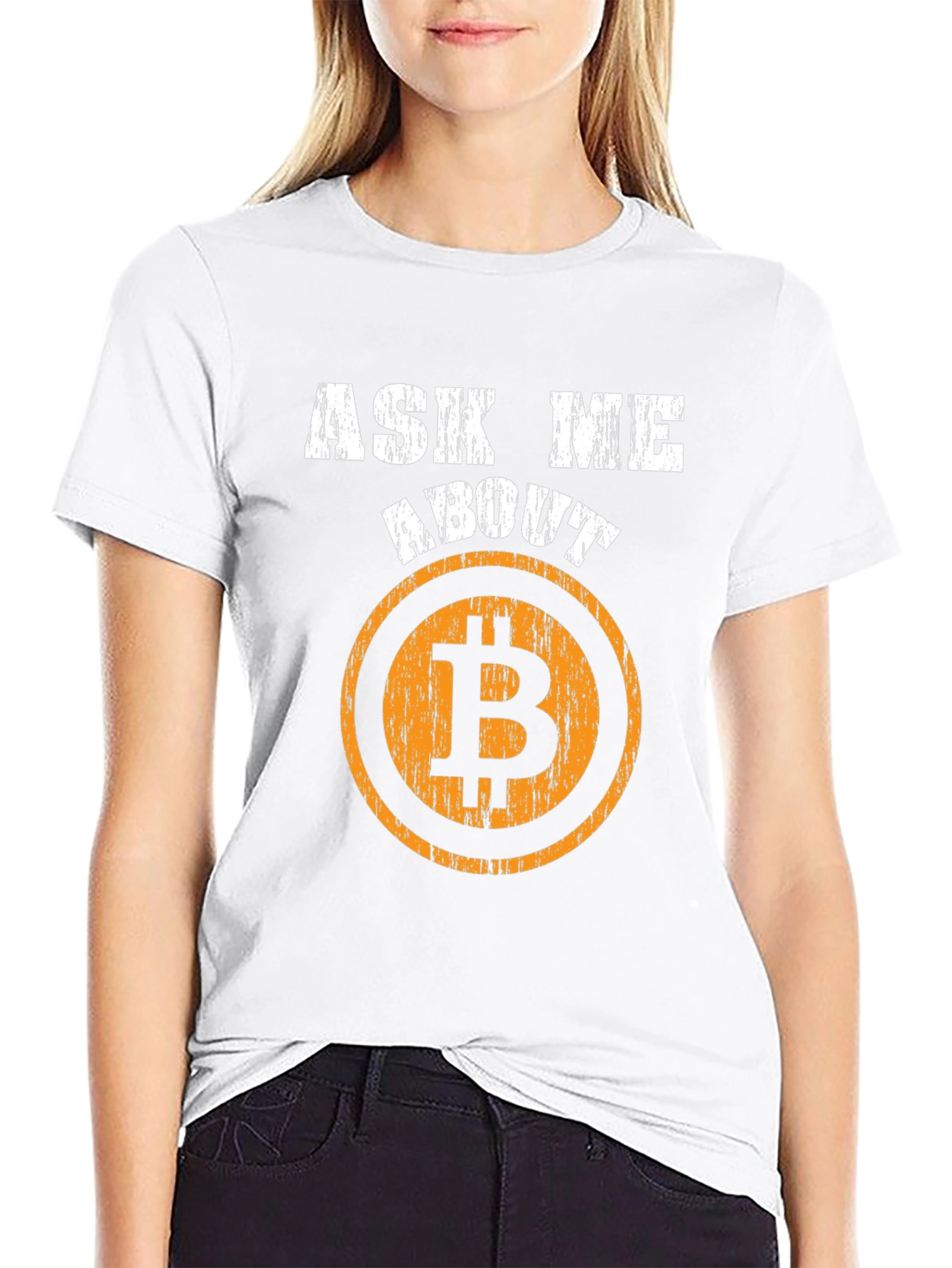 Ask Me About Bitcoin T-Shirt - Crypto Currency Tee