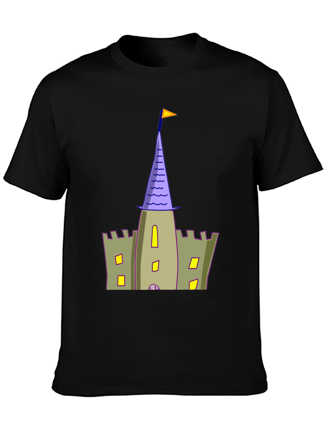 Castle Tower T-Shirt - Black