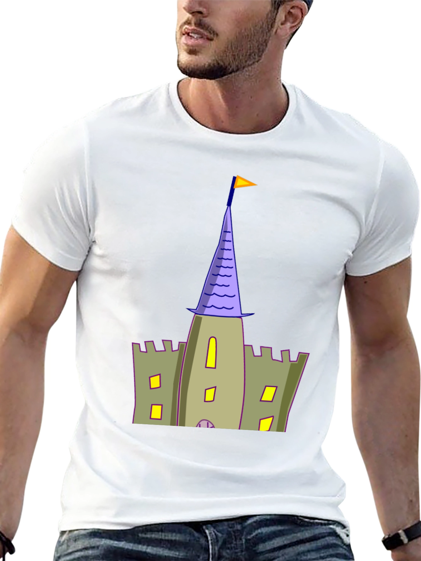 Castle Tower T-Shirt - Black