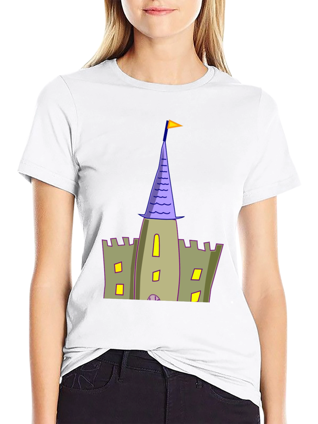 Castle Tower T-Shirt - Black