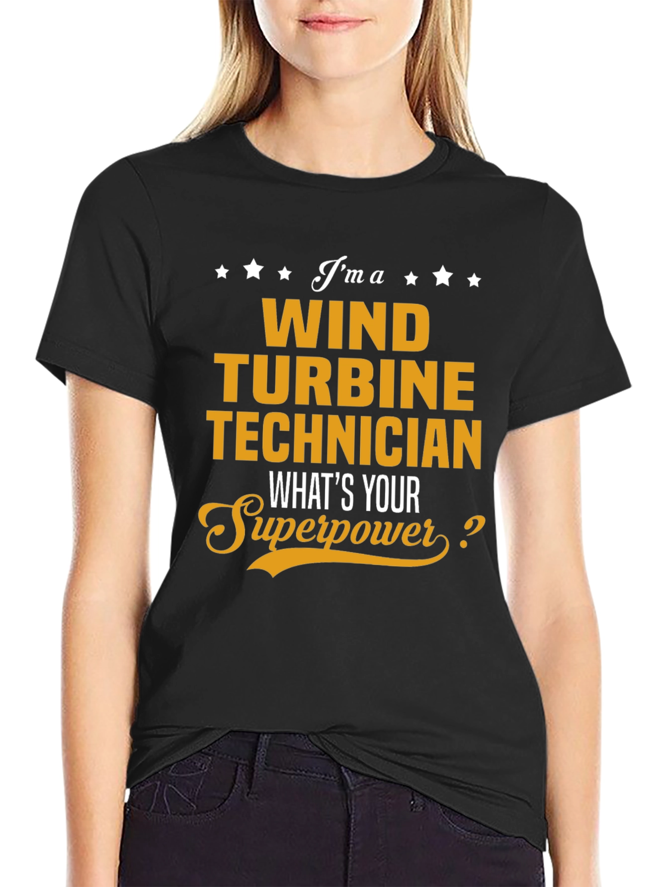 Wind Turbine Technician Superpower T-Shirt