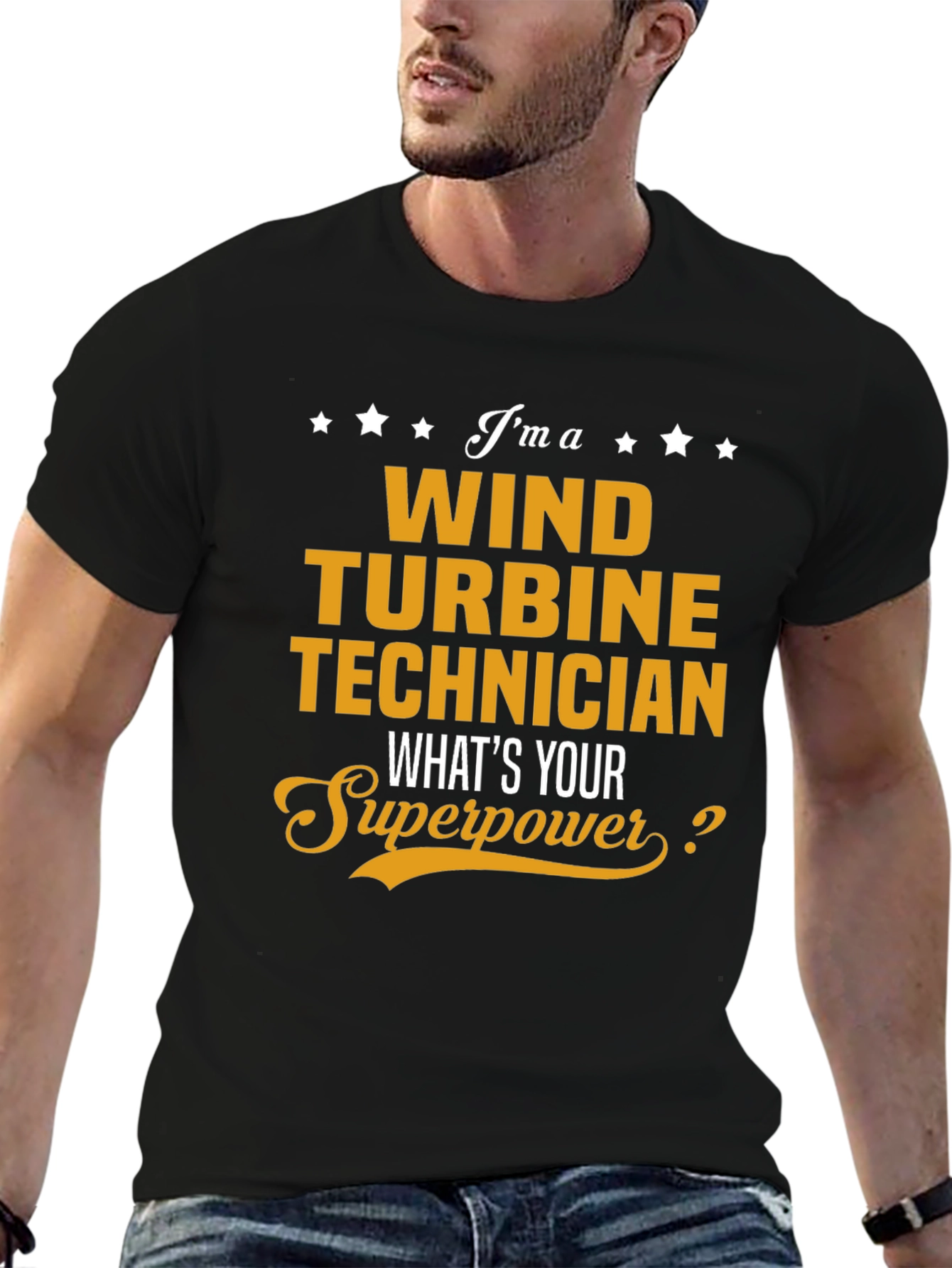 Wind Turbine Technician Superpower T-Shirt
