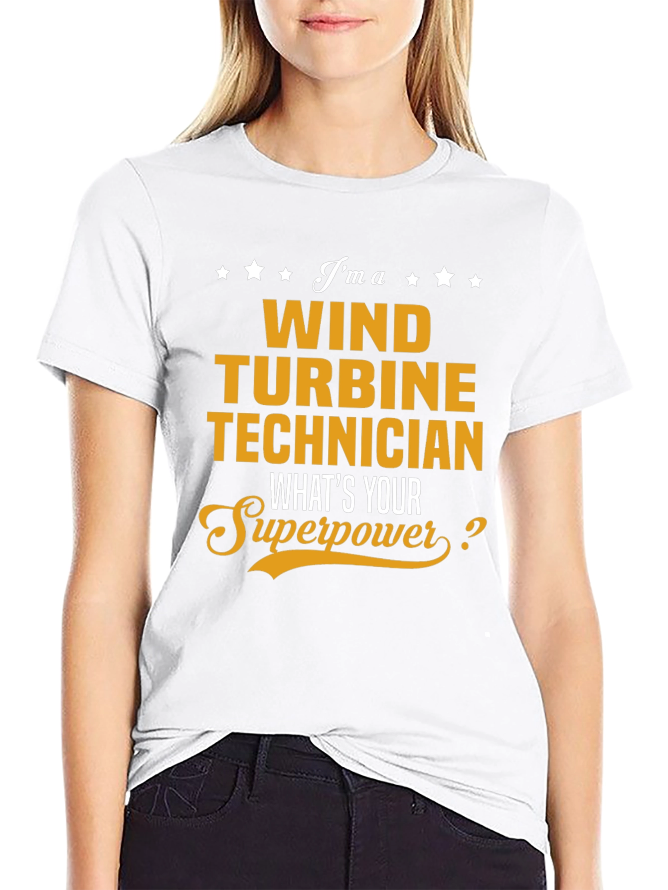 Wind Turbine Technician Superpower T-Shirt
