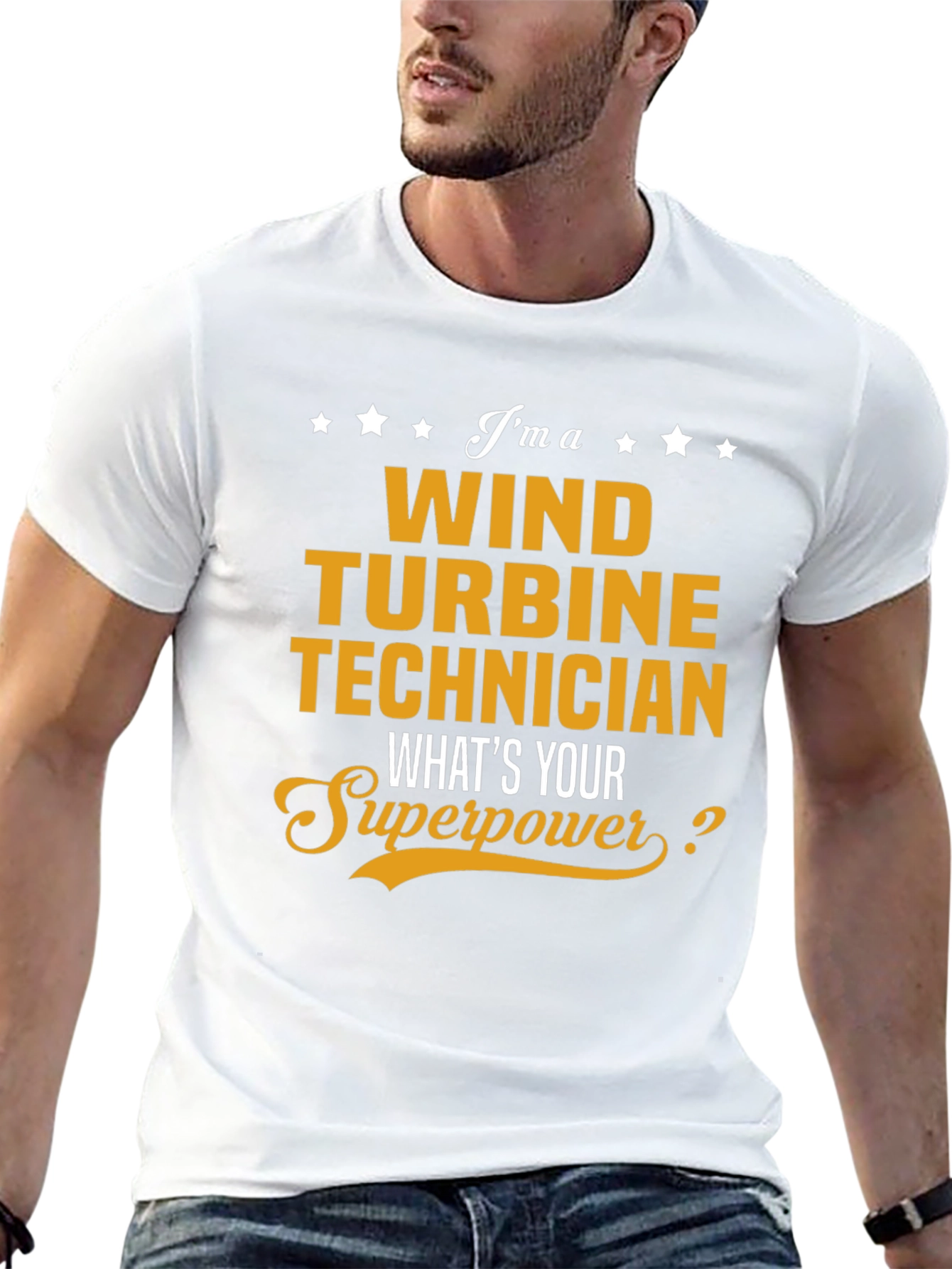 Wind Turbine Technician Superpower T-Shirt